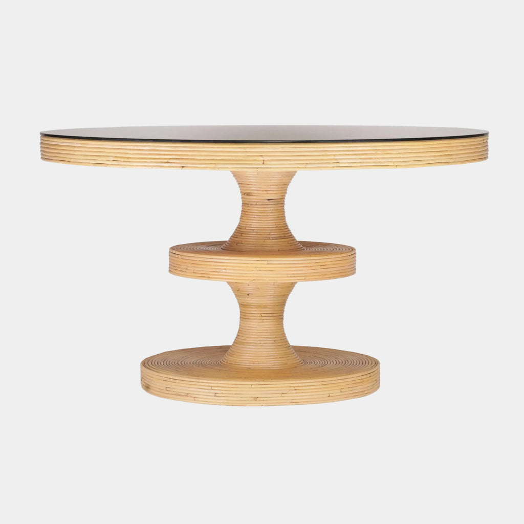 Apollonia 51" Natural Rattan Round Dining Table