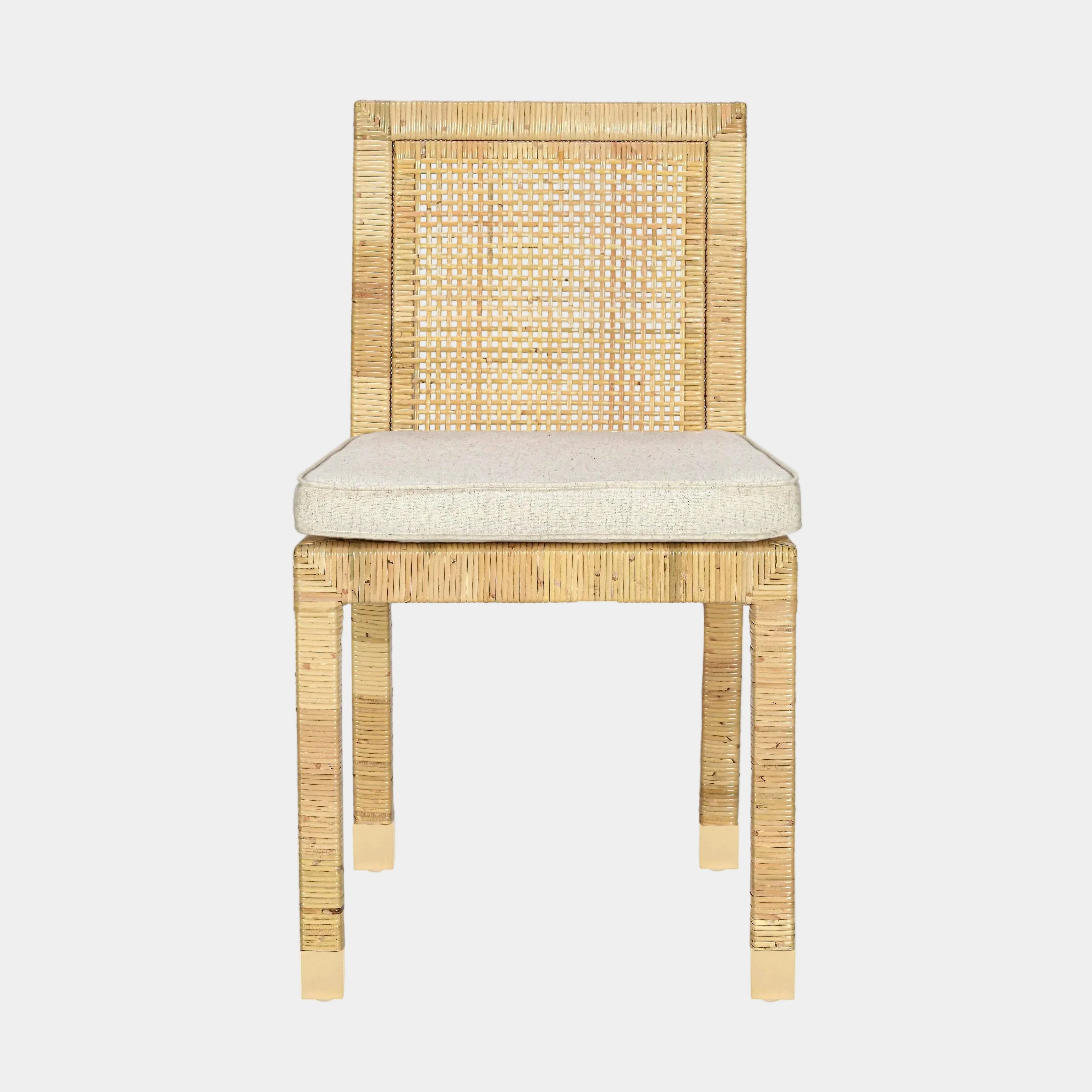 Amara Cream Contract-Grade Linen Dining Chair