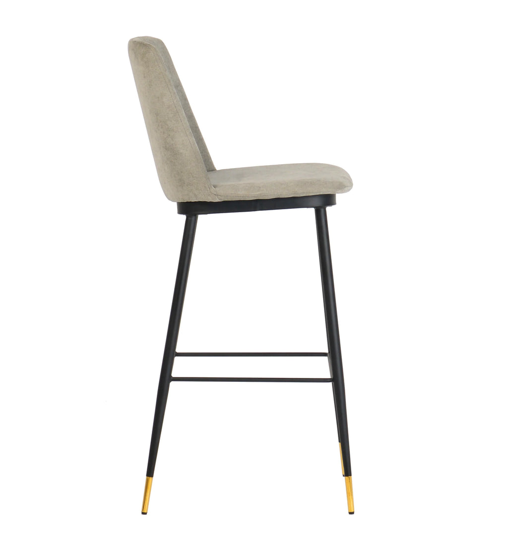 Evora Velvet Counter Stool - Set of 2