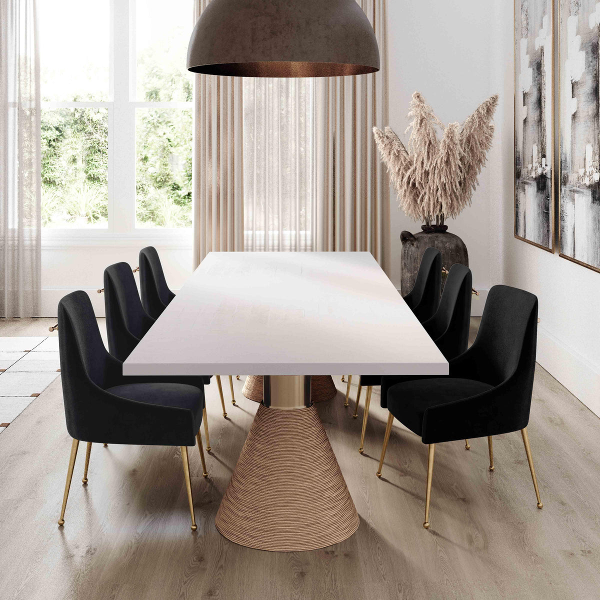 Rishi 120" Rope Rectangular Dining Table