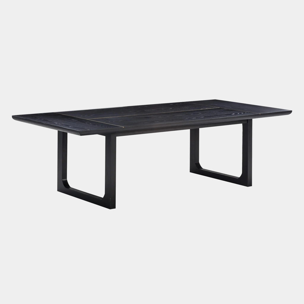 Shiloh 102" Black Ash Rectangular Dining Table
