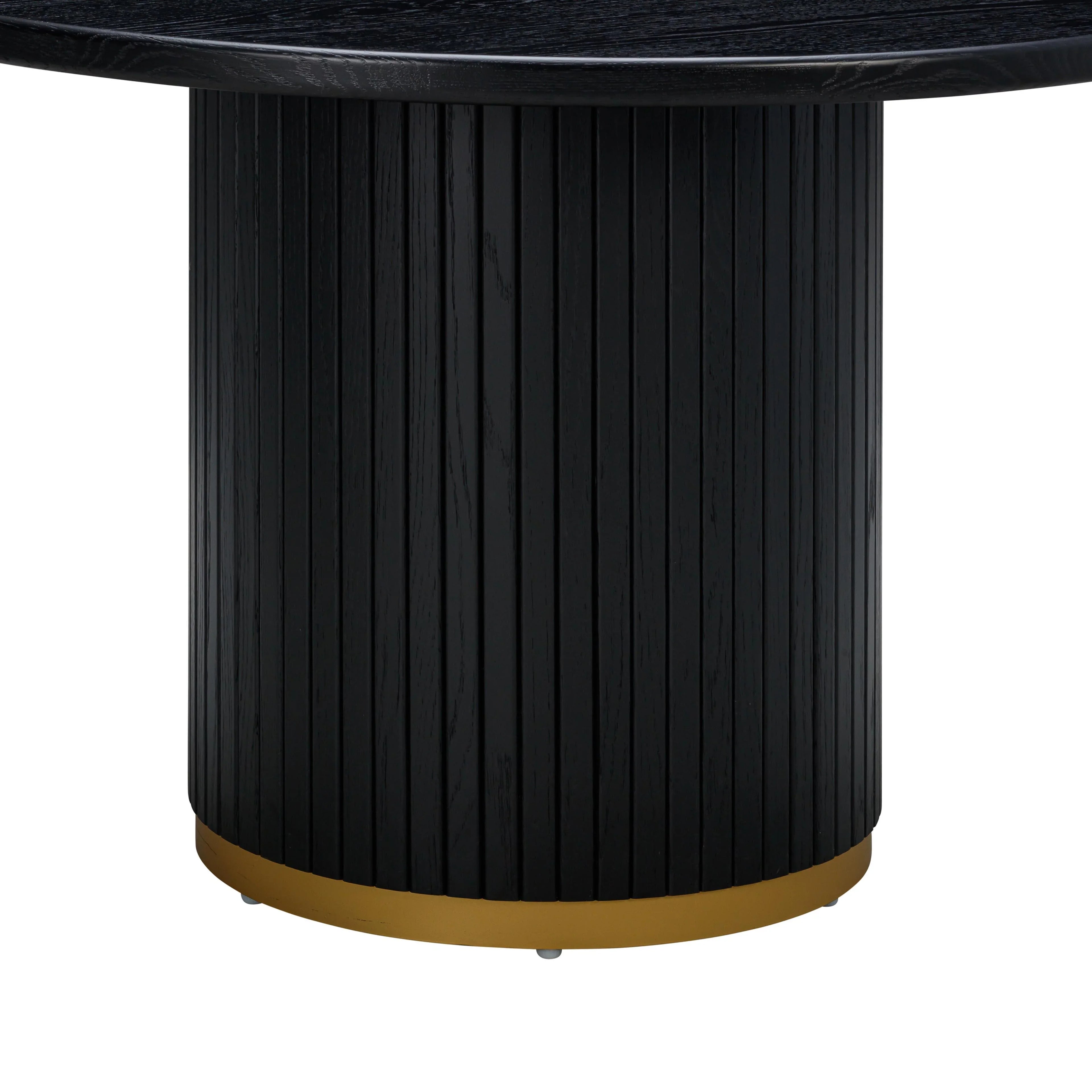 Chelsea 47" Oak Wood Round Dining Table