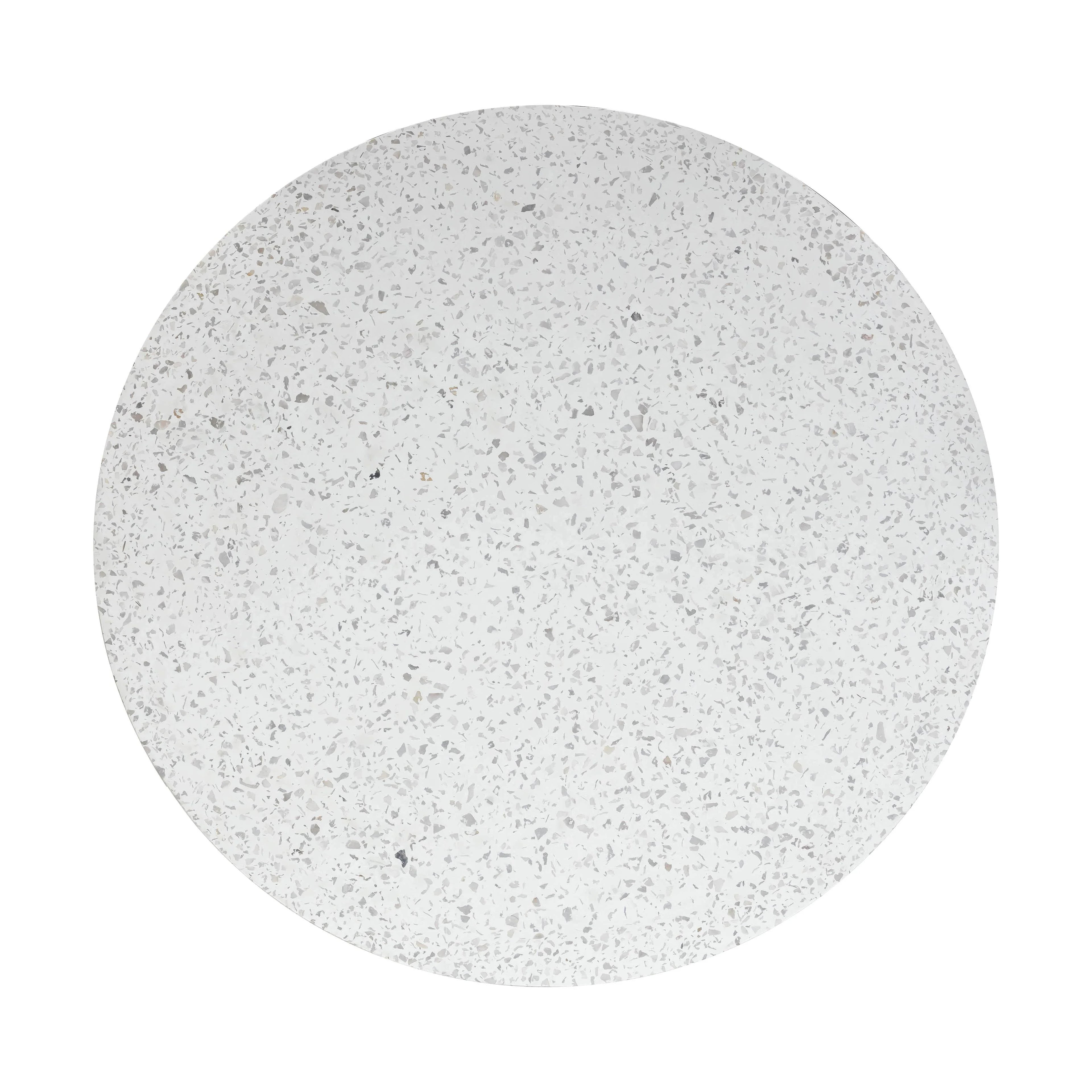 Parcino 47" Faux Terrazzo Concrete Indoor/Outdoor Round Dining Table