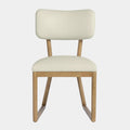 Bobbie Cream Contract-Grade Vegan Leather Dining Chair