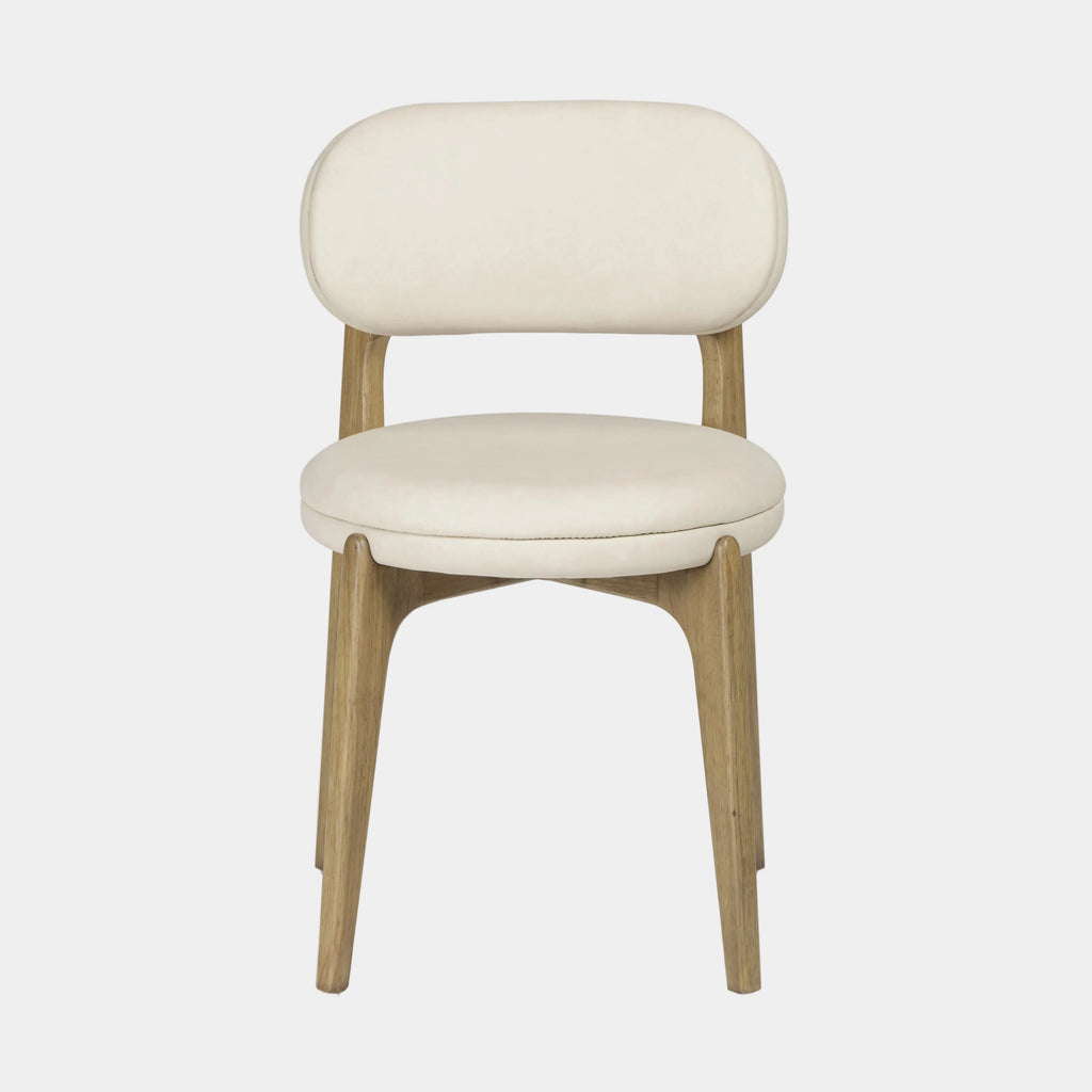 Carnation Cream Performance Vegan Leather Dining Chair