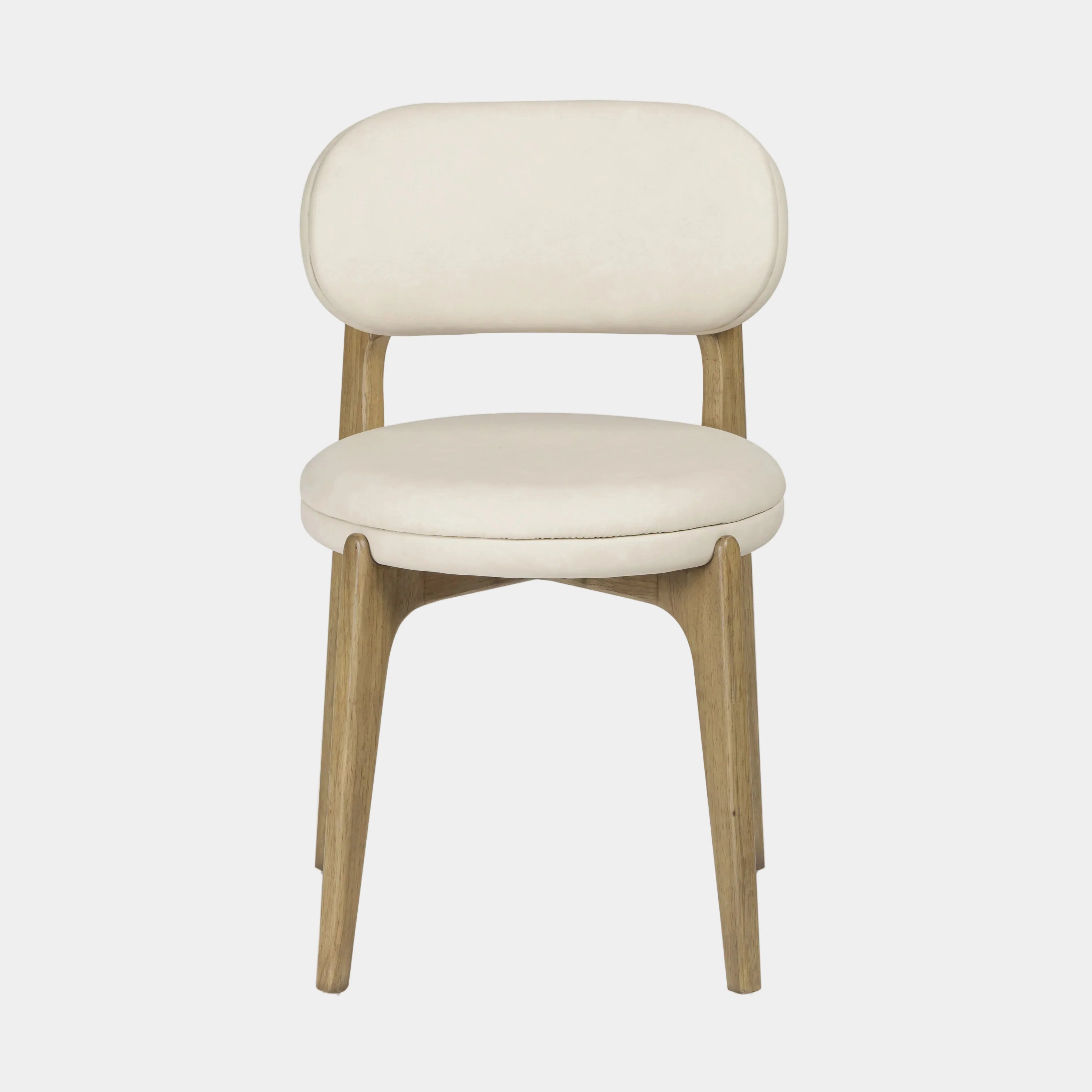 Carnation Cream Performance Vegan Leather Dining Chair