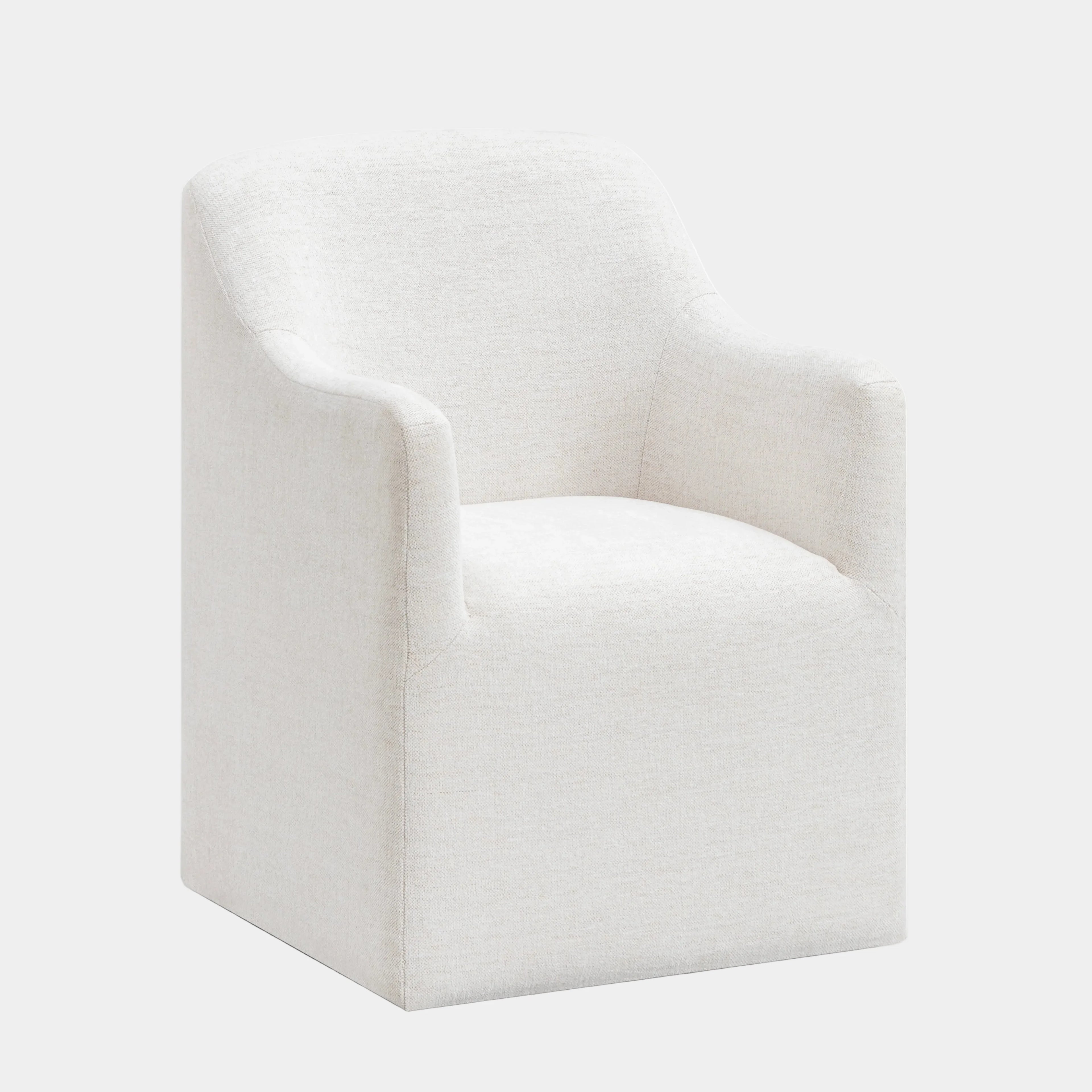 Helena Tall Textured Weave Performance Fabric Dining Chair