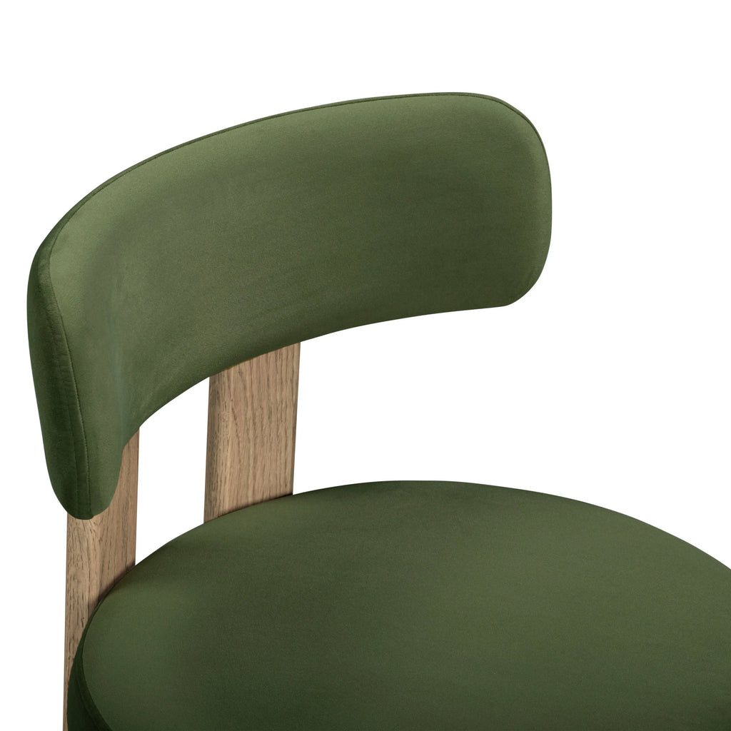 Odessa Green Performance Velvet Dining Chair