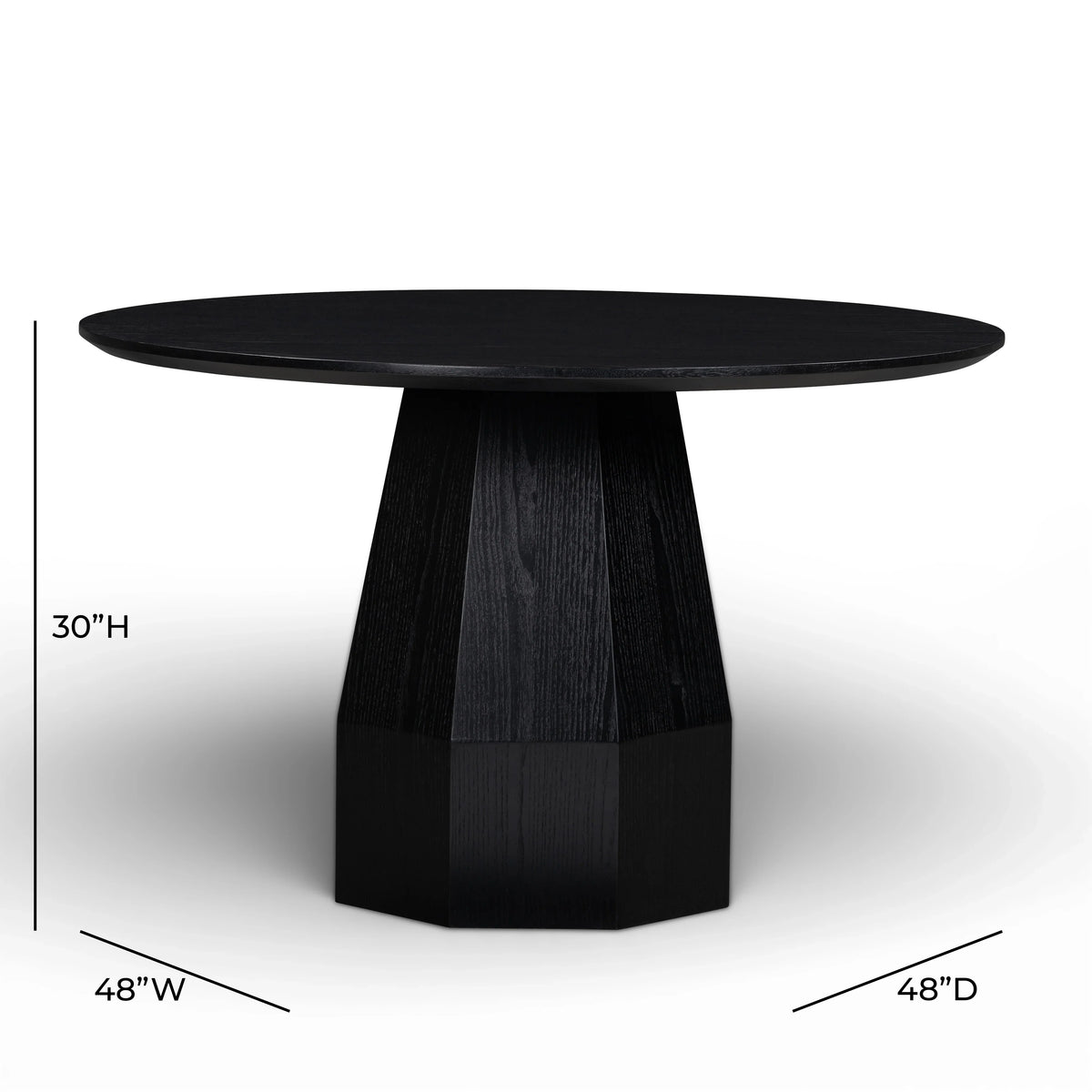 Brocha 48'' Ash Wood Round Dining Table