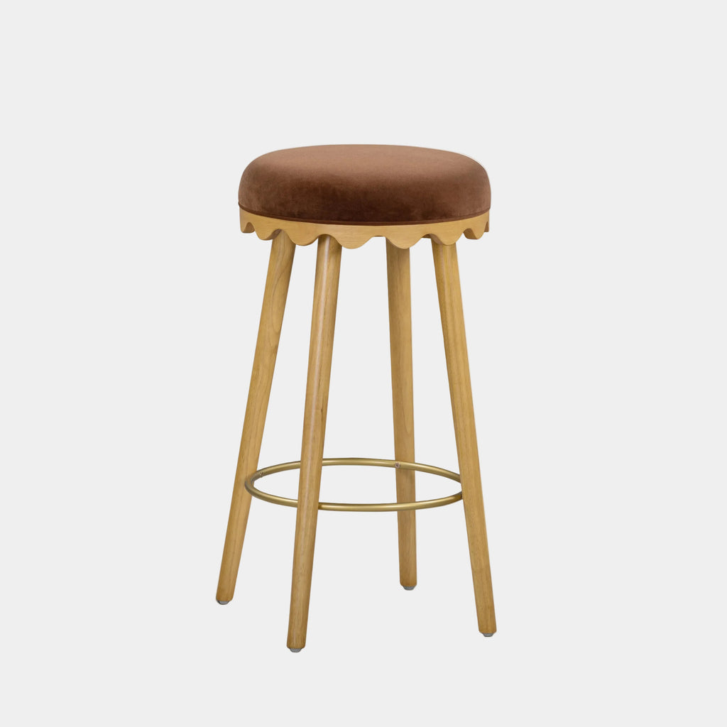 Oodle Performance Vegan Mohair Stool