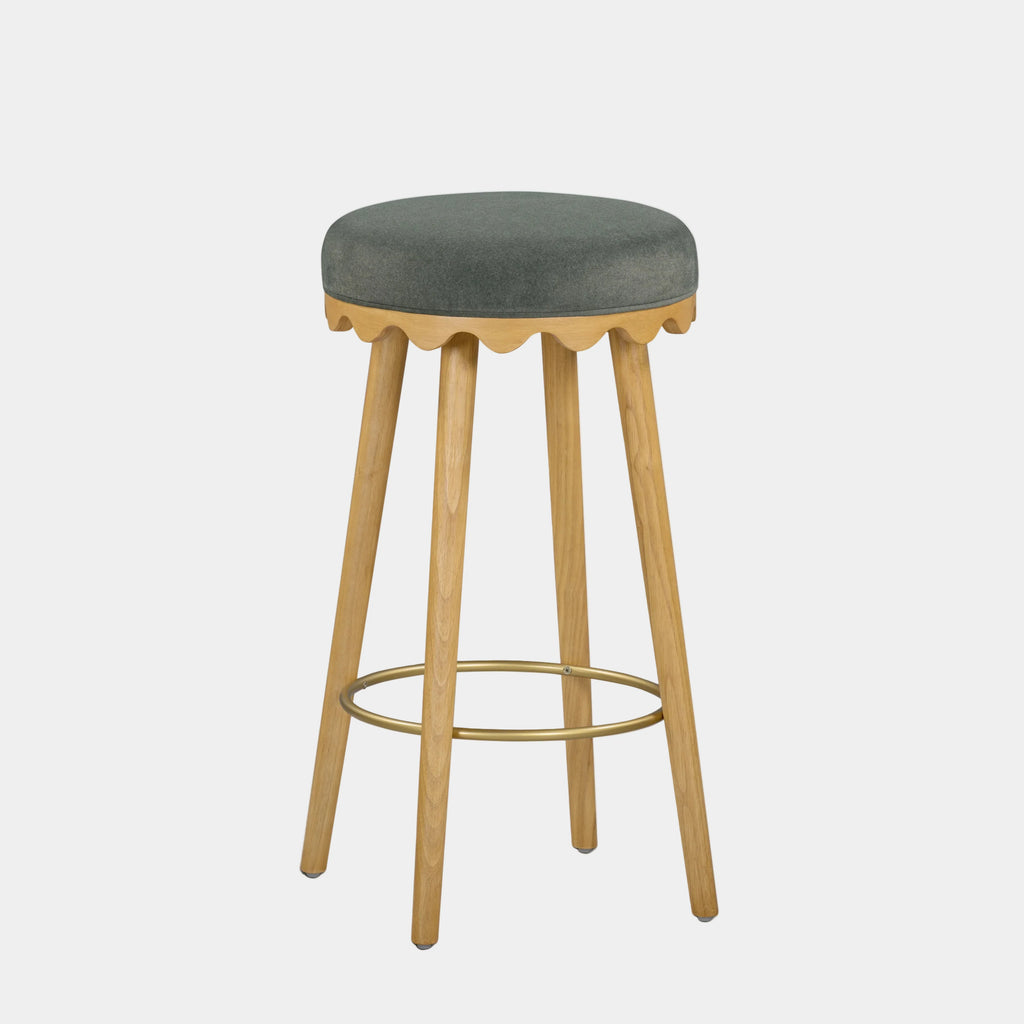 Oodle Performance Vegan Mohair Stool