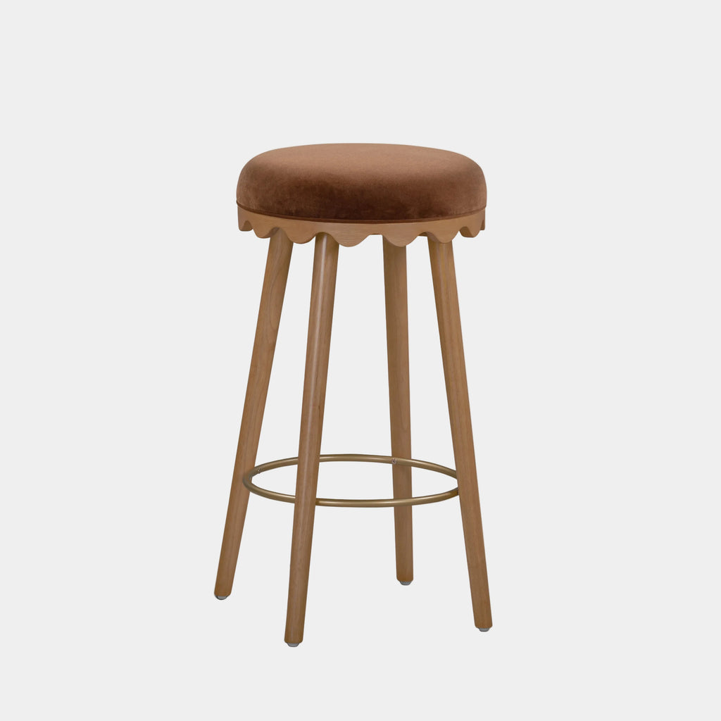 Oodle Performance Vegan Mohair Stool