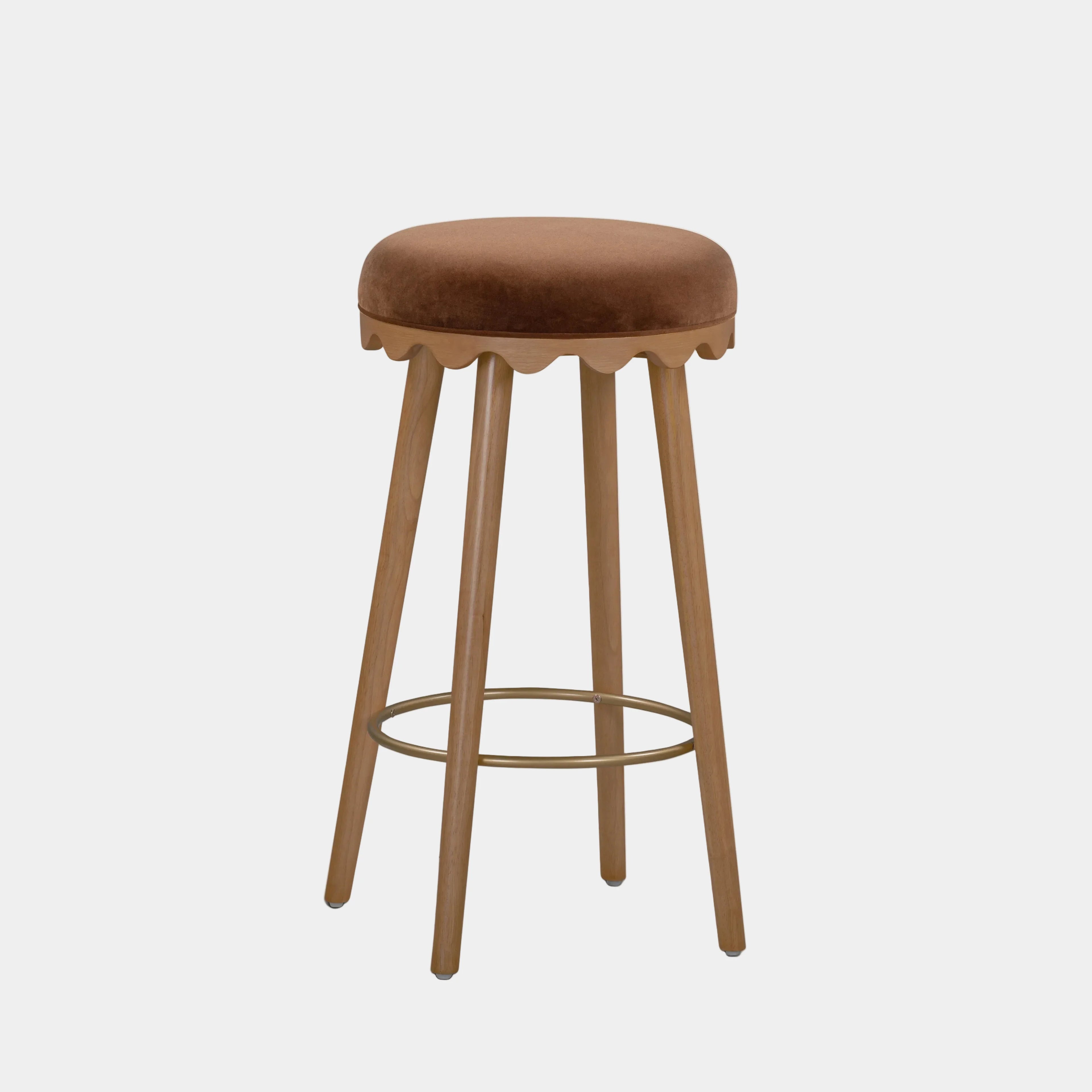 Oodle Performance Vegan Mohair Stool