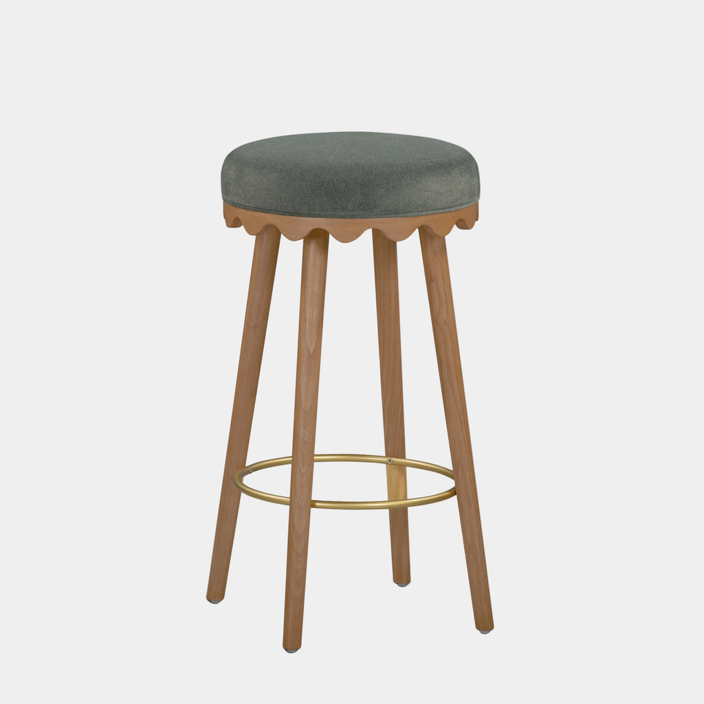 Oodle Performance Vegan Mohair Stool
