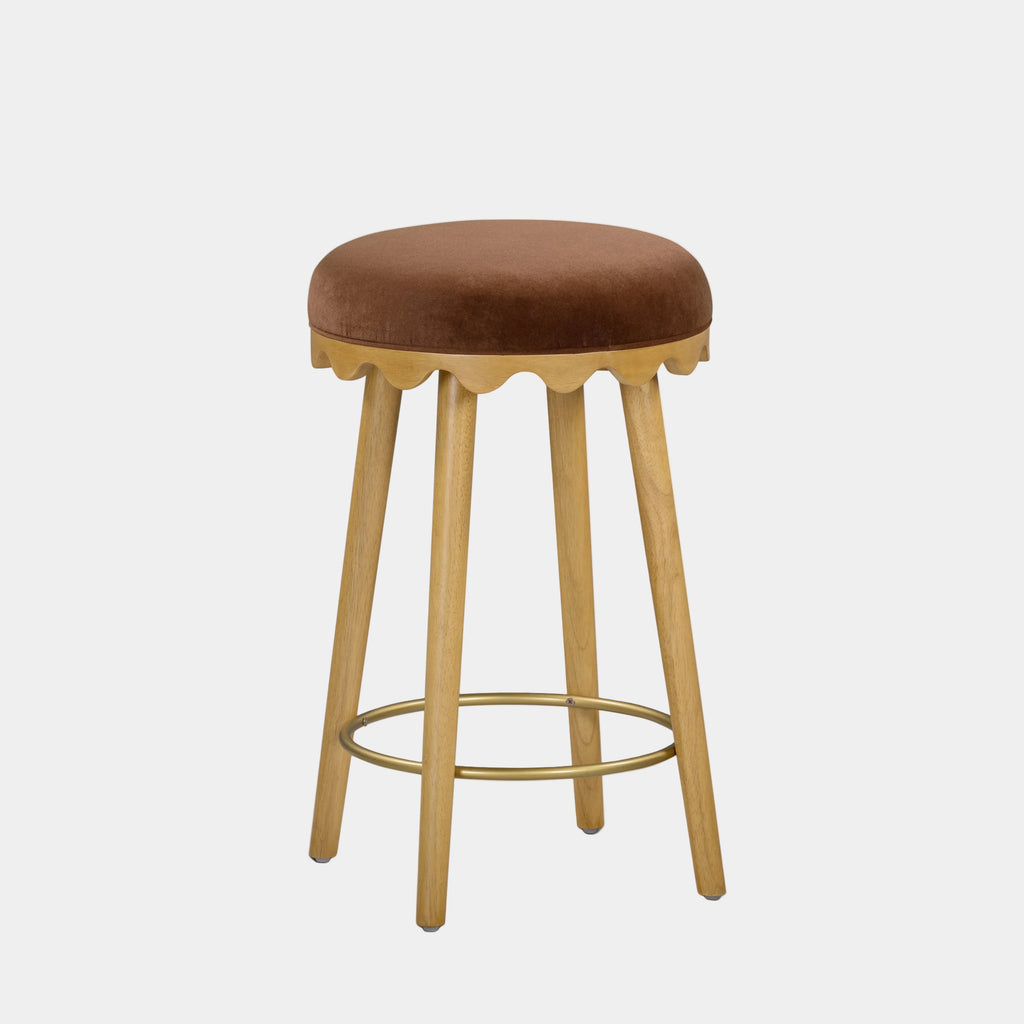 Oodle Performance Vegan Mohair Stool