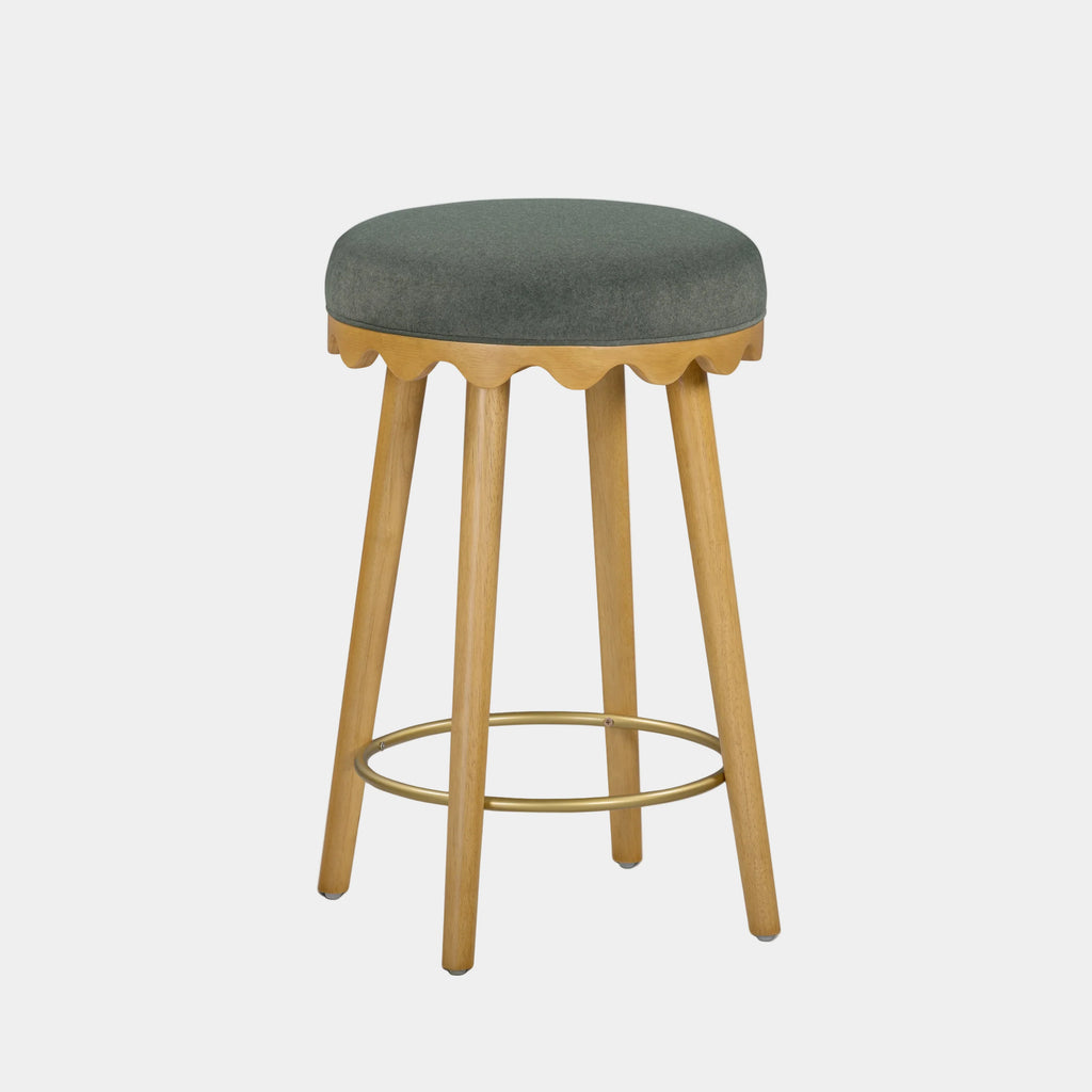 Oodle Performance Vegan Mohair Stool