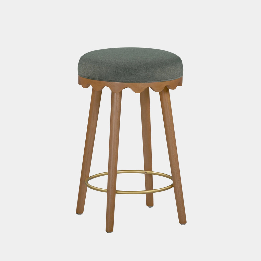 Oodle Performance Vegan Mohair Stool