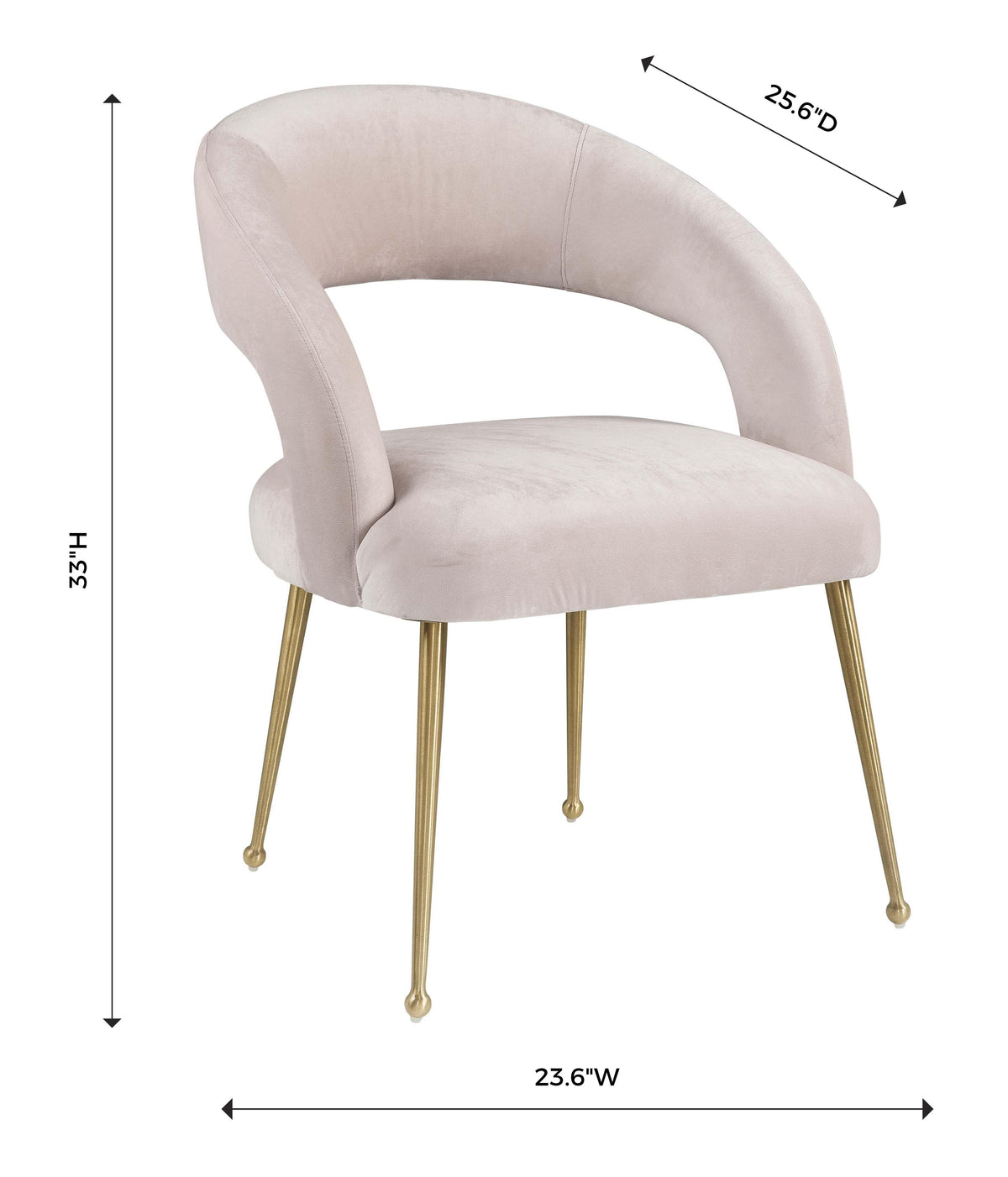 Rocco Performance Velvet Dining Chair