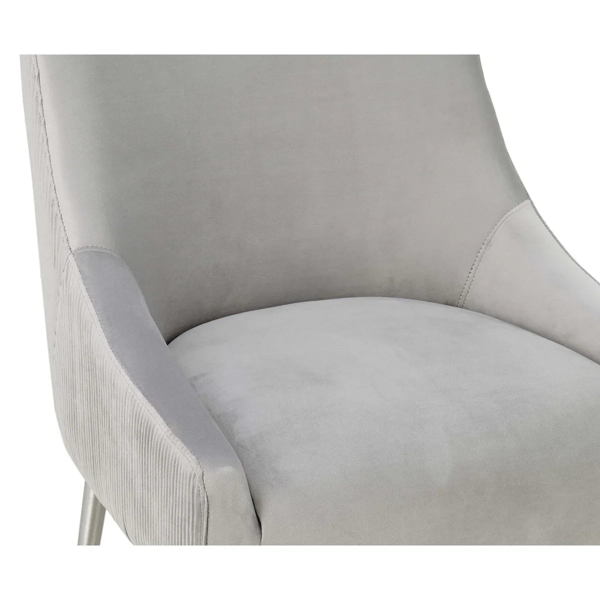 Beatrix Pleated Performance Velvet Stool