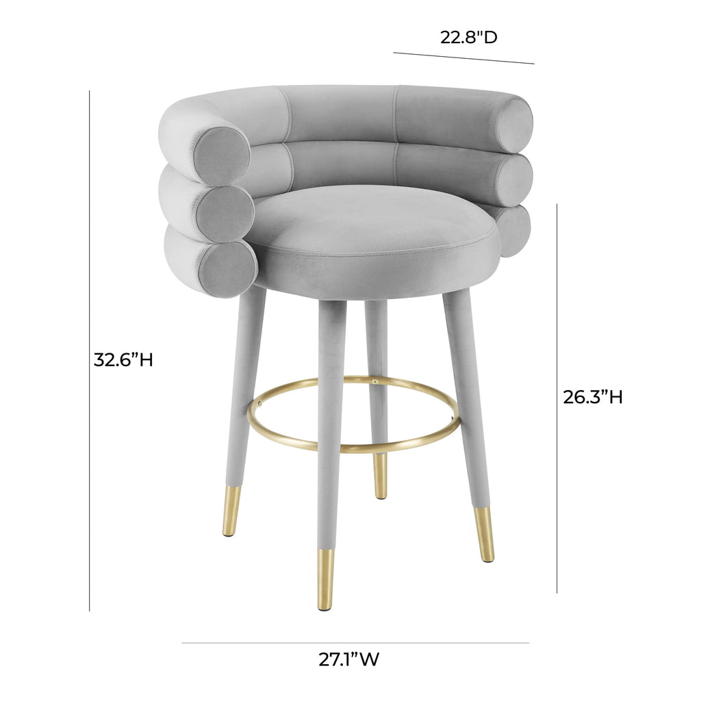 Betty Performance Velvet Stool