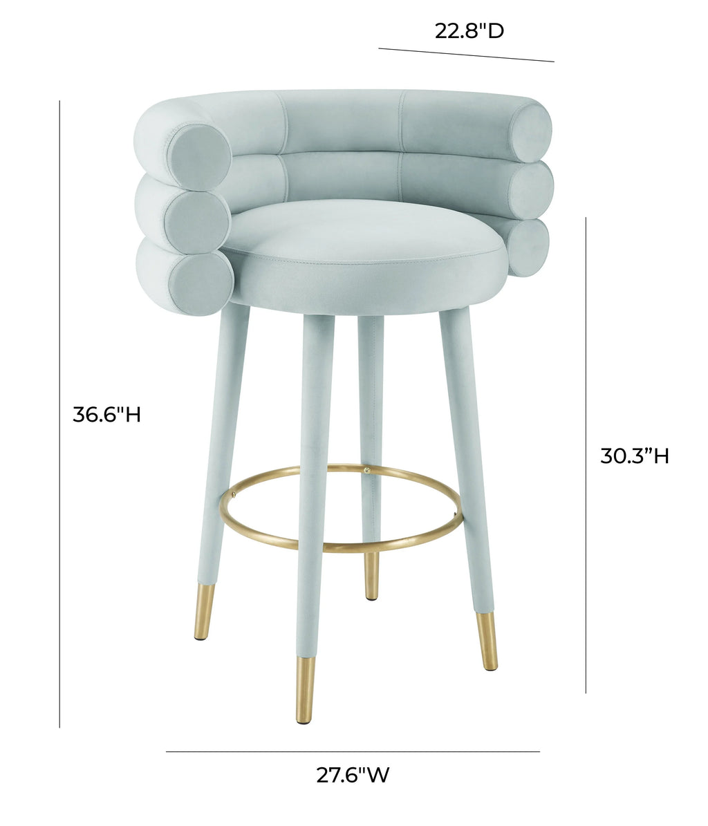 Betty Performance Velvet Stool