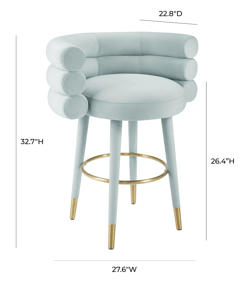 Betty Performance Velvet Stool