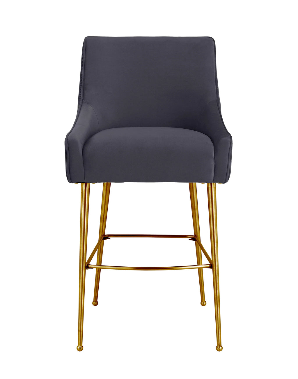 Beatrix Pleated Performance Velvet Stool