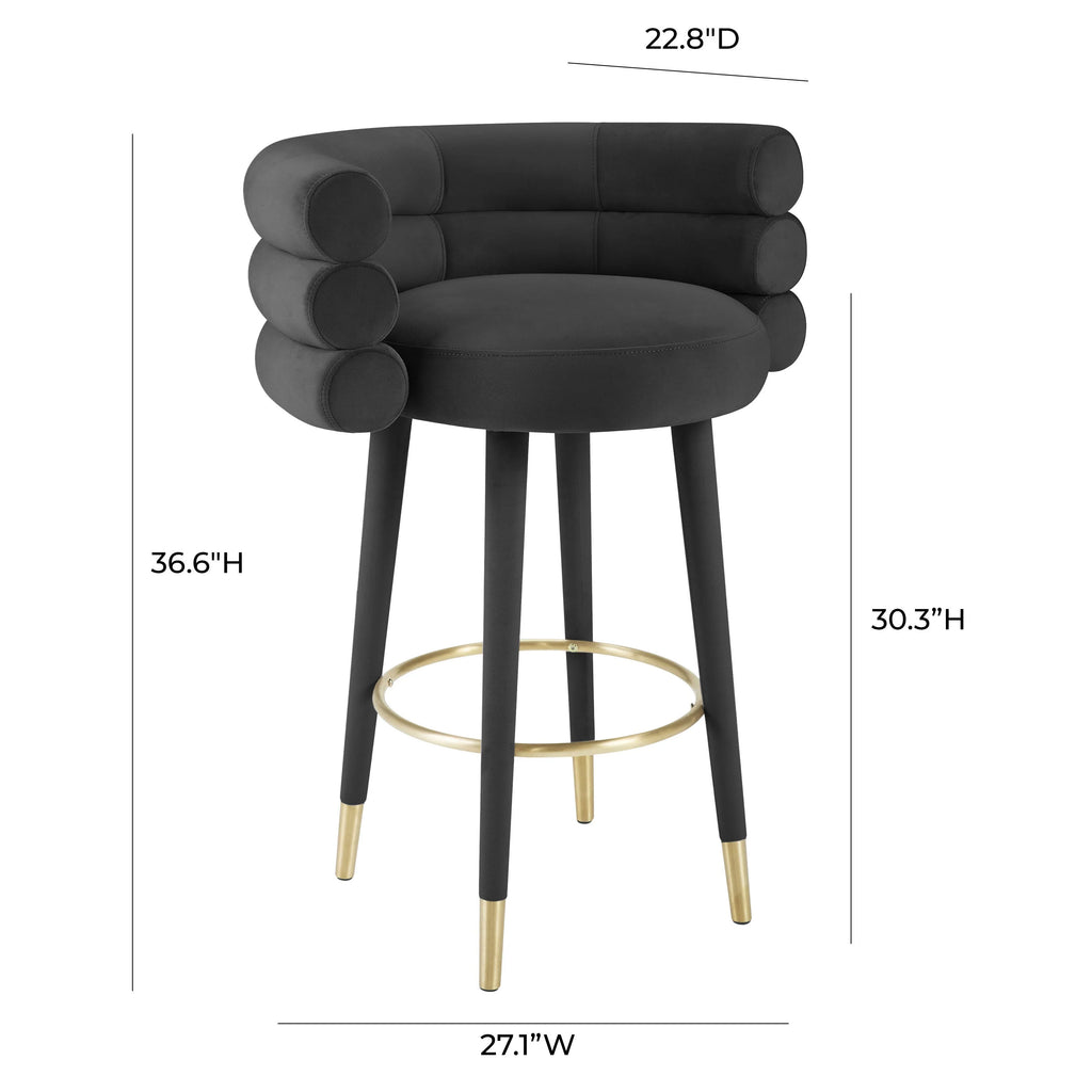 Betty Performance Velvet Stool