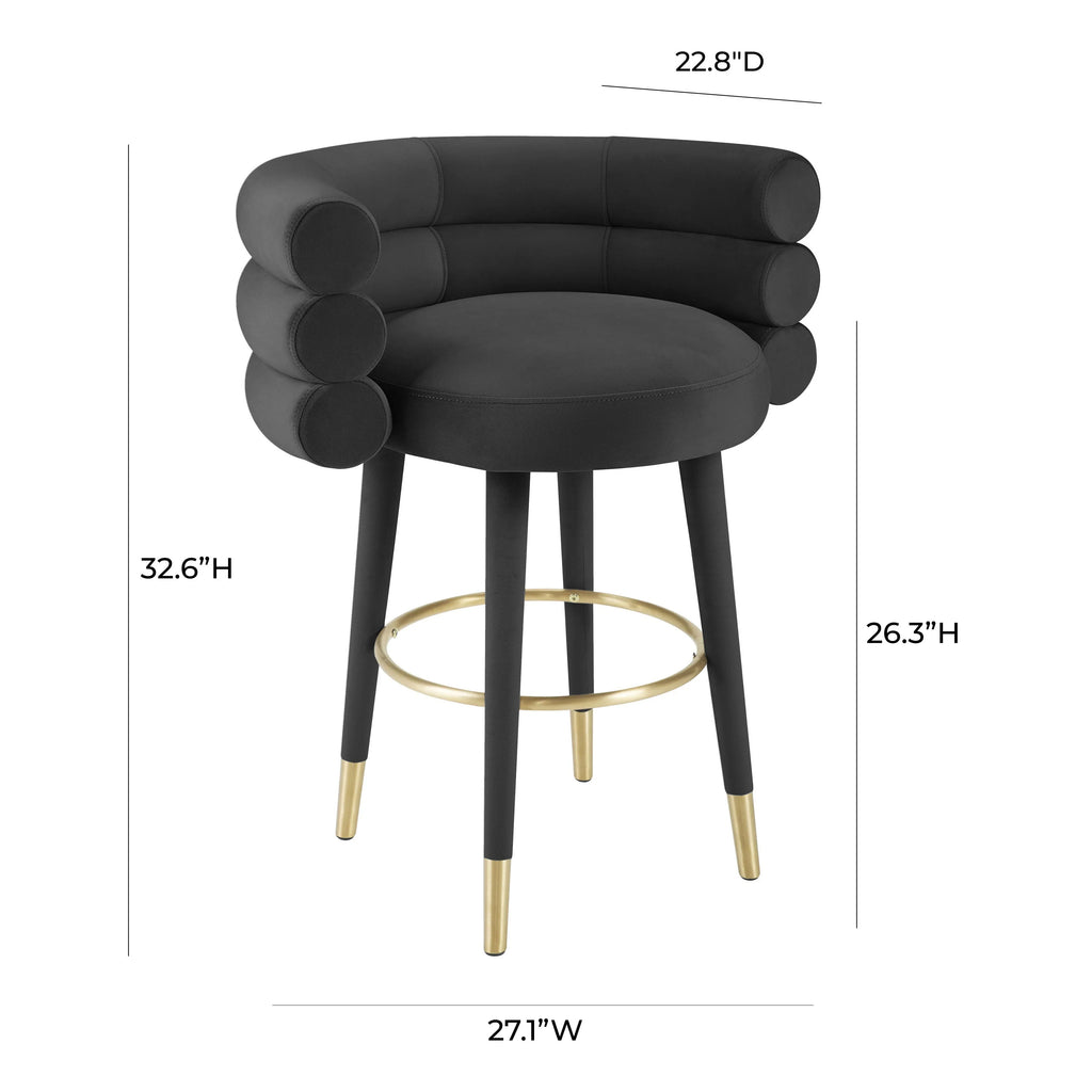 Betty Performance Velvet Stool