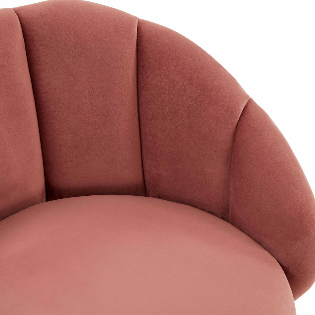 Myla Performance Velvet Swivel Stool