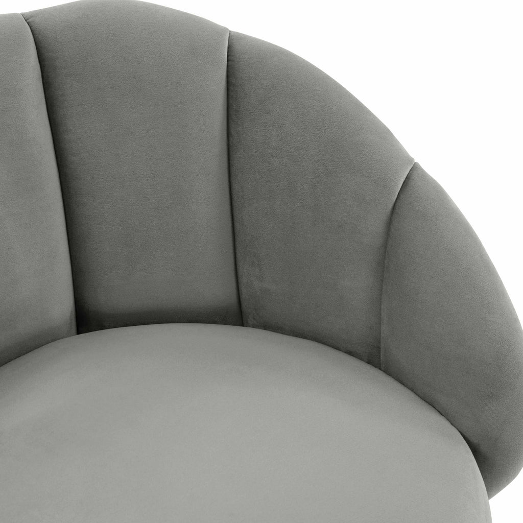 Myla Performance Velvet Swivel Stool