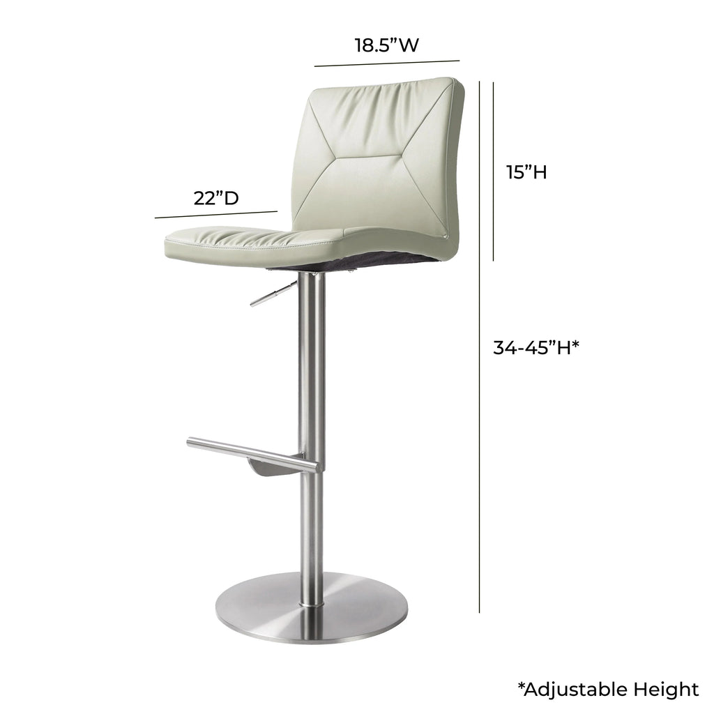 Paddy Performance Vegan Leather Adjustable Stool