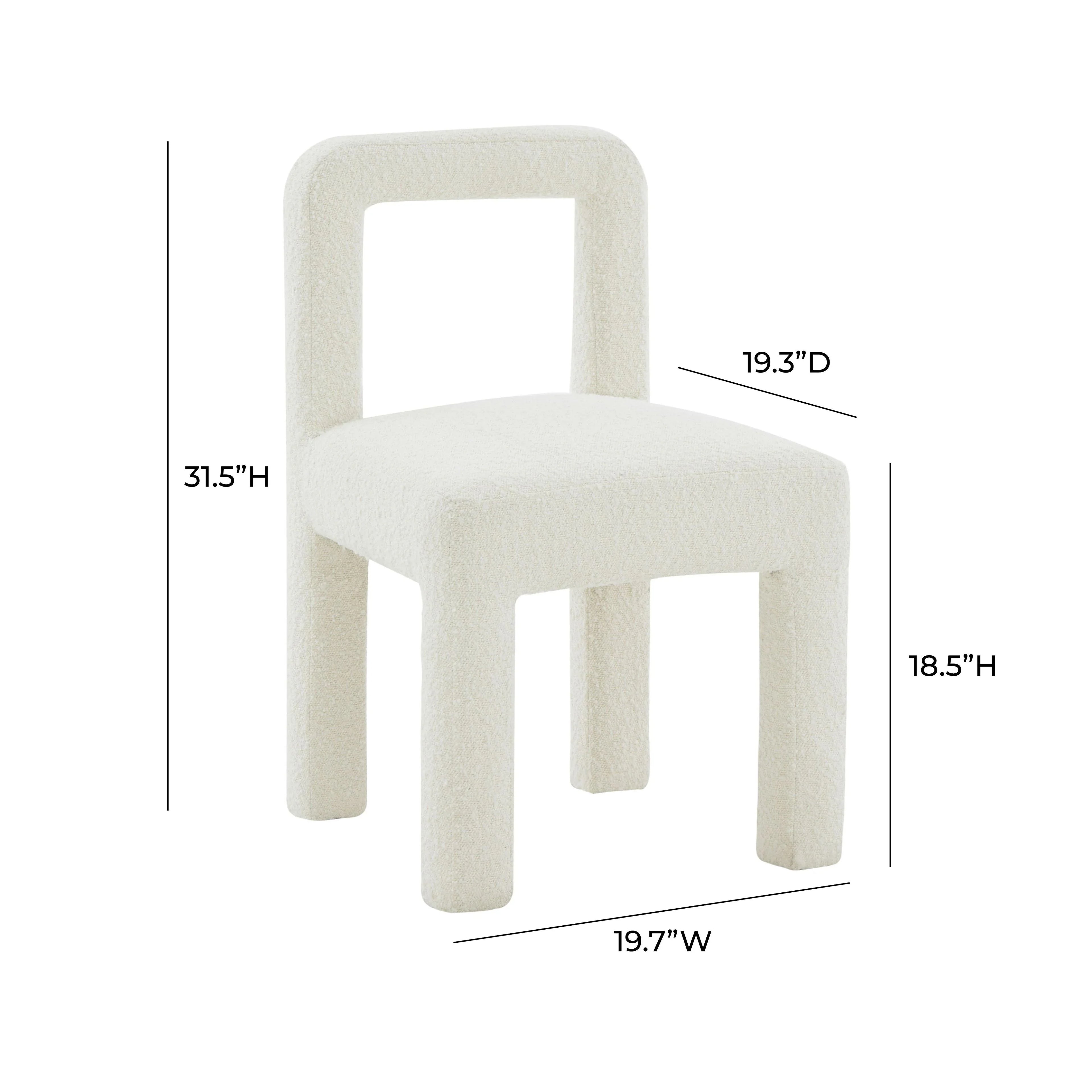 Hazel Performance Boucle Dining Chair