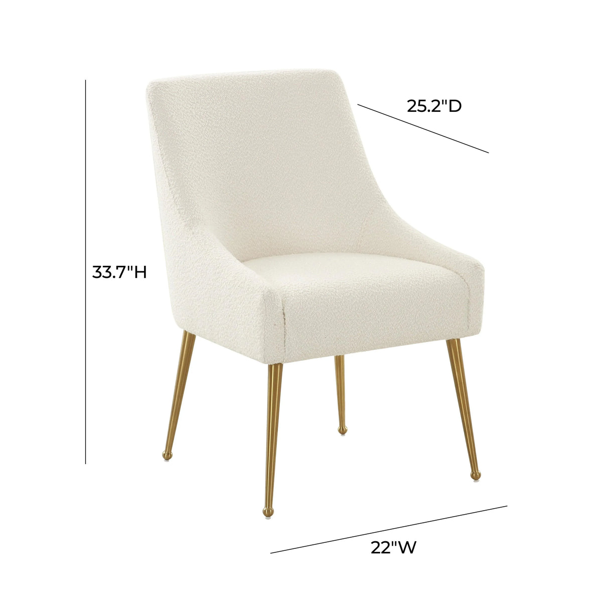 Beatrix Cream Performance Boucle Side Chair