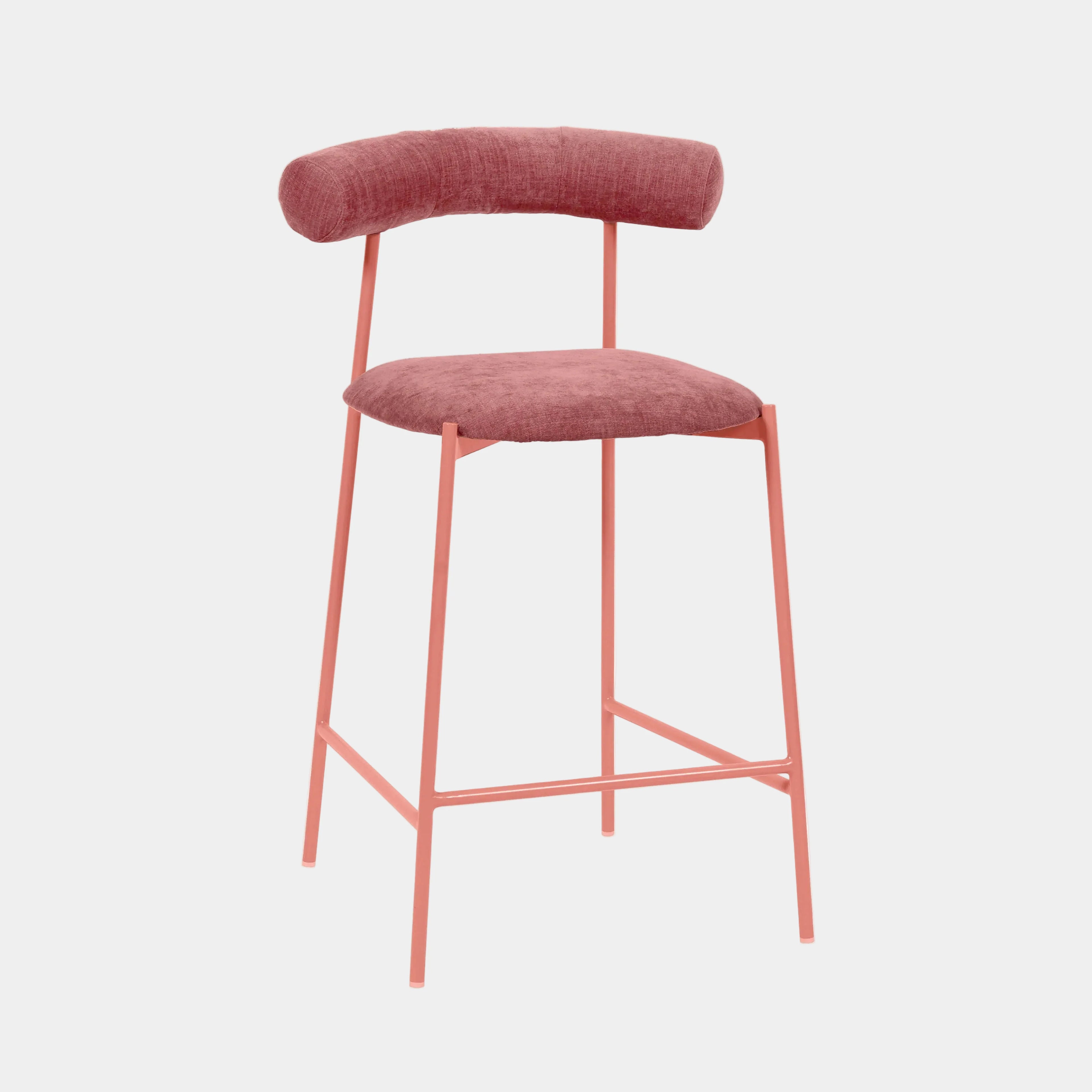 Liliana Performance Velvet Stool