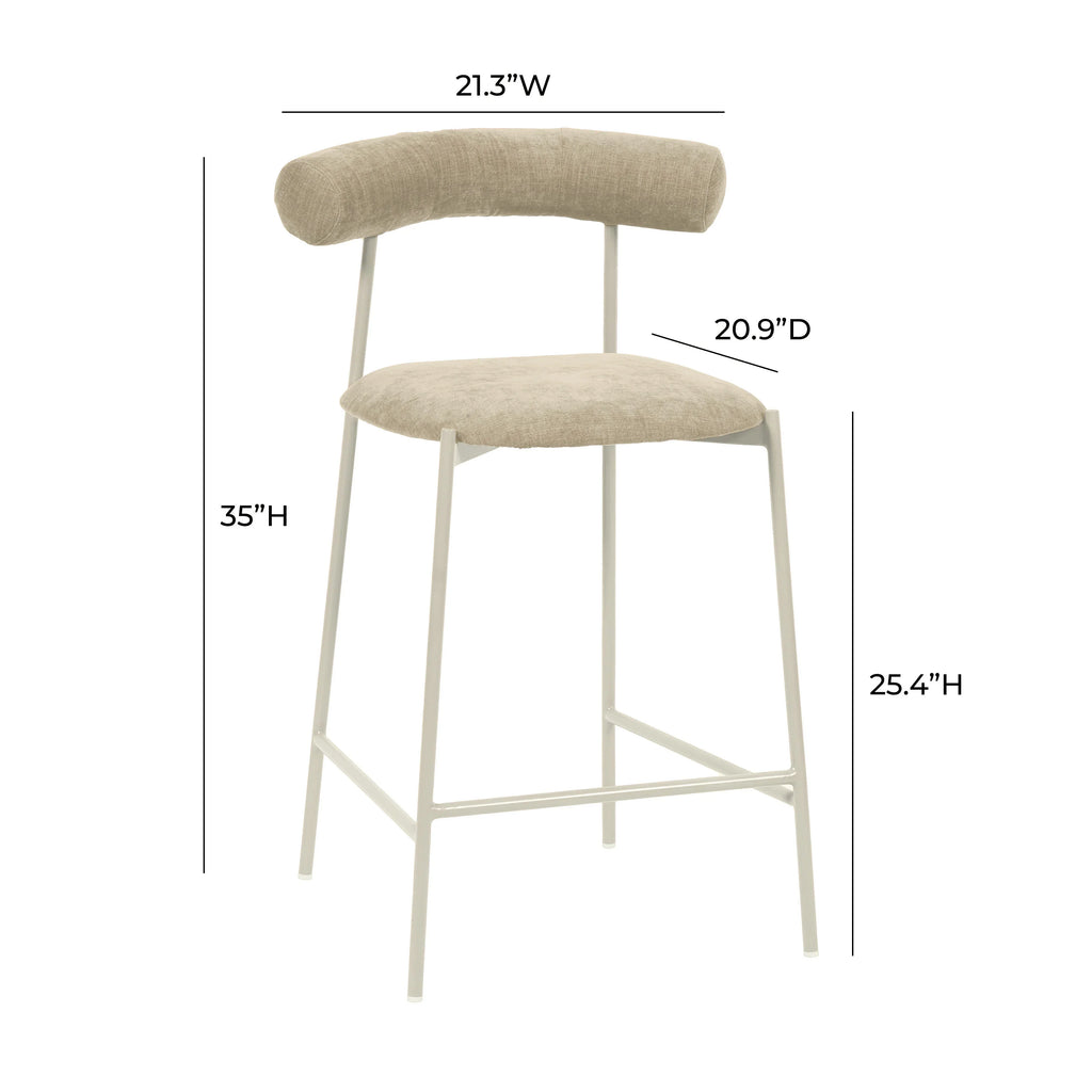 Liliana Performance Velvet Stool