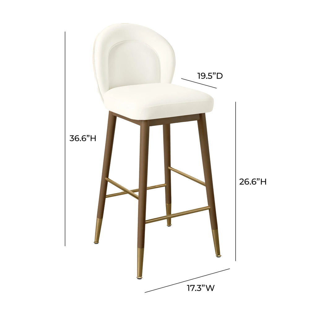 Hailey Performance Velvet Stool
