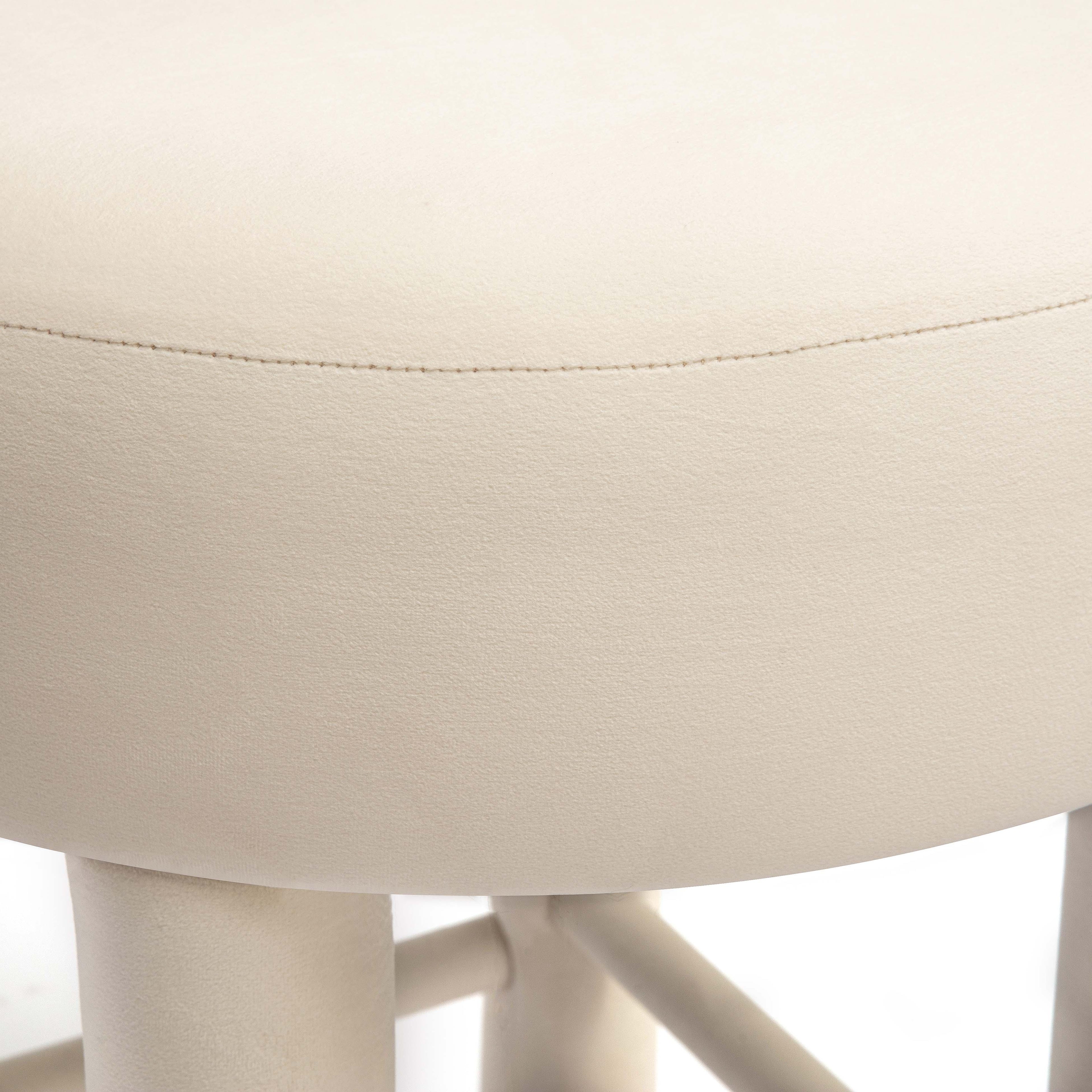 Carmel Cream Performance Velvet Counter Stool
