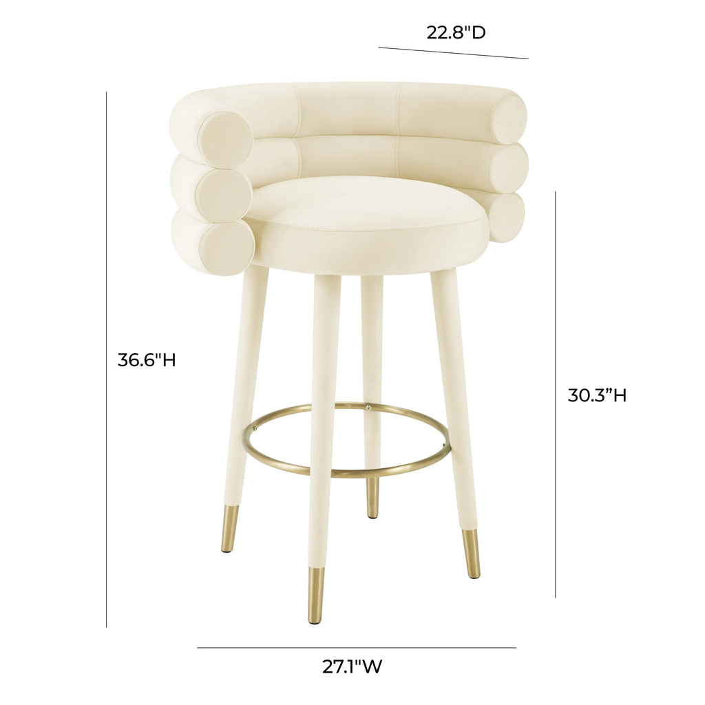 Betty Performance Velvet Stool