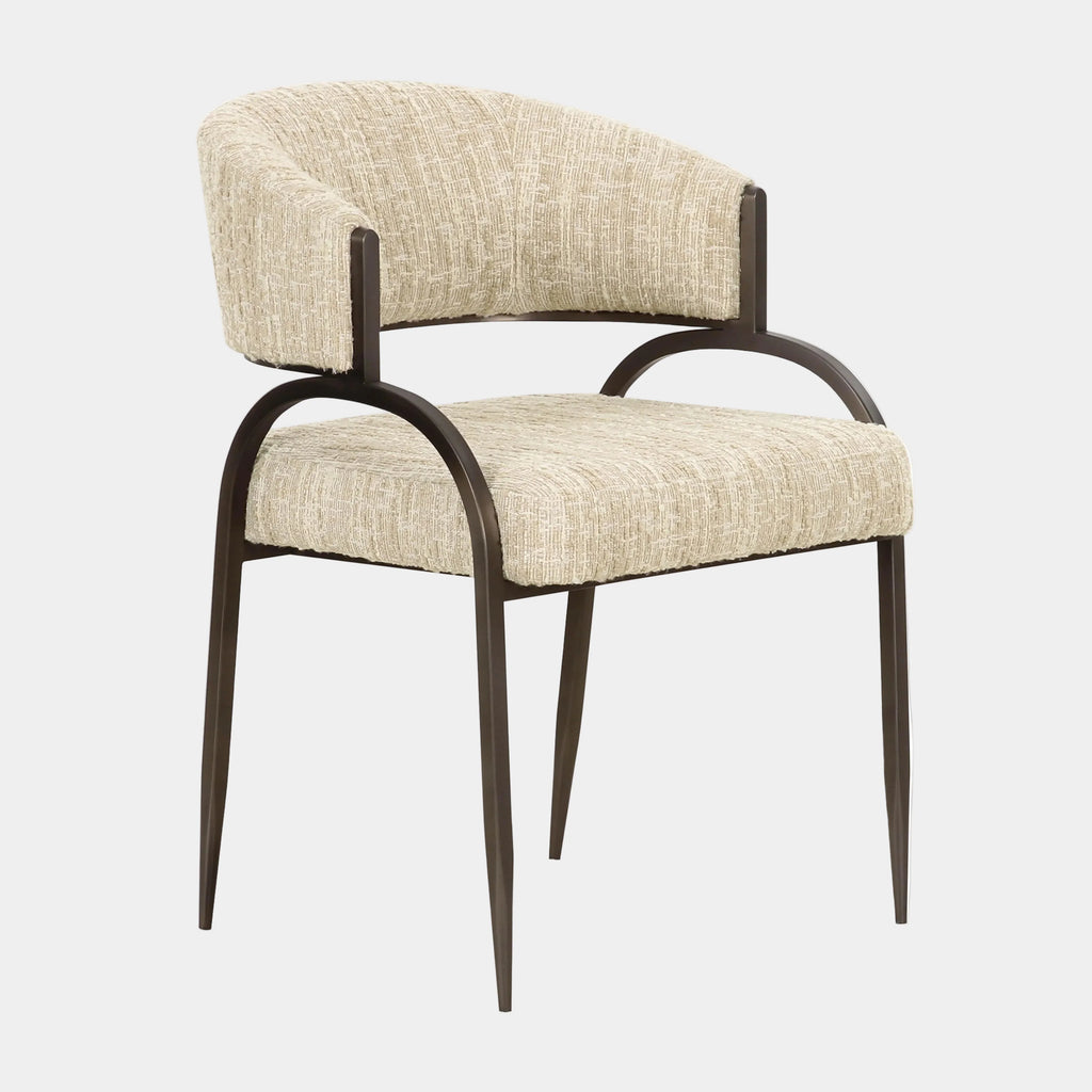 Tatum Taupe Textured Performance Boucle Dining Chair