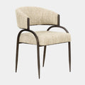 Tatum Taupe Textured Performance Boucle Dining Chair