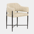 Sezanne Taupe Textured Performance Boucle Dining Chair