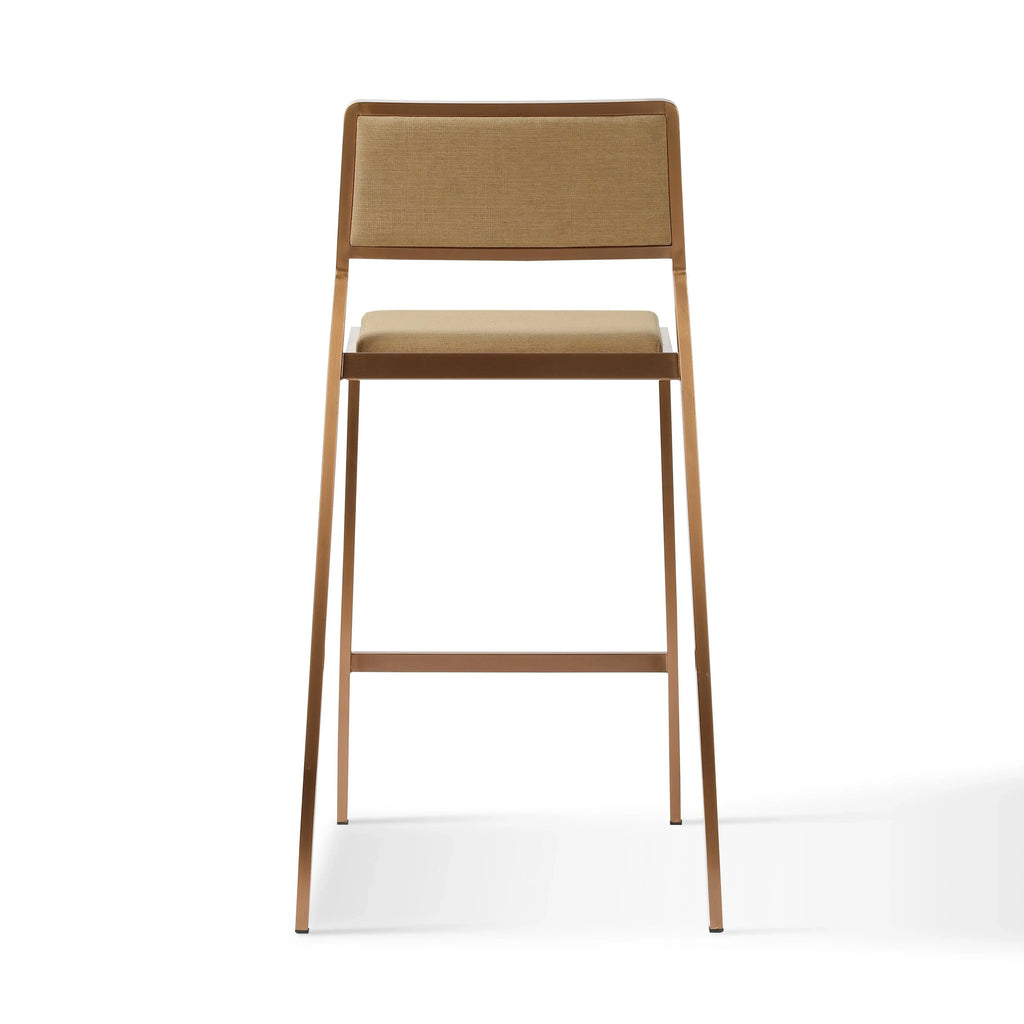 Gale Tan Basketweave Stackable Stool - Set of 2