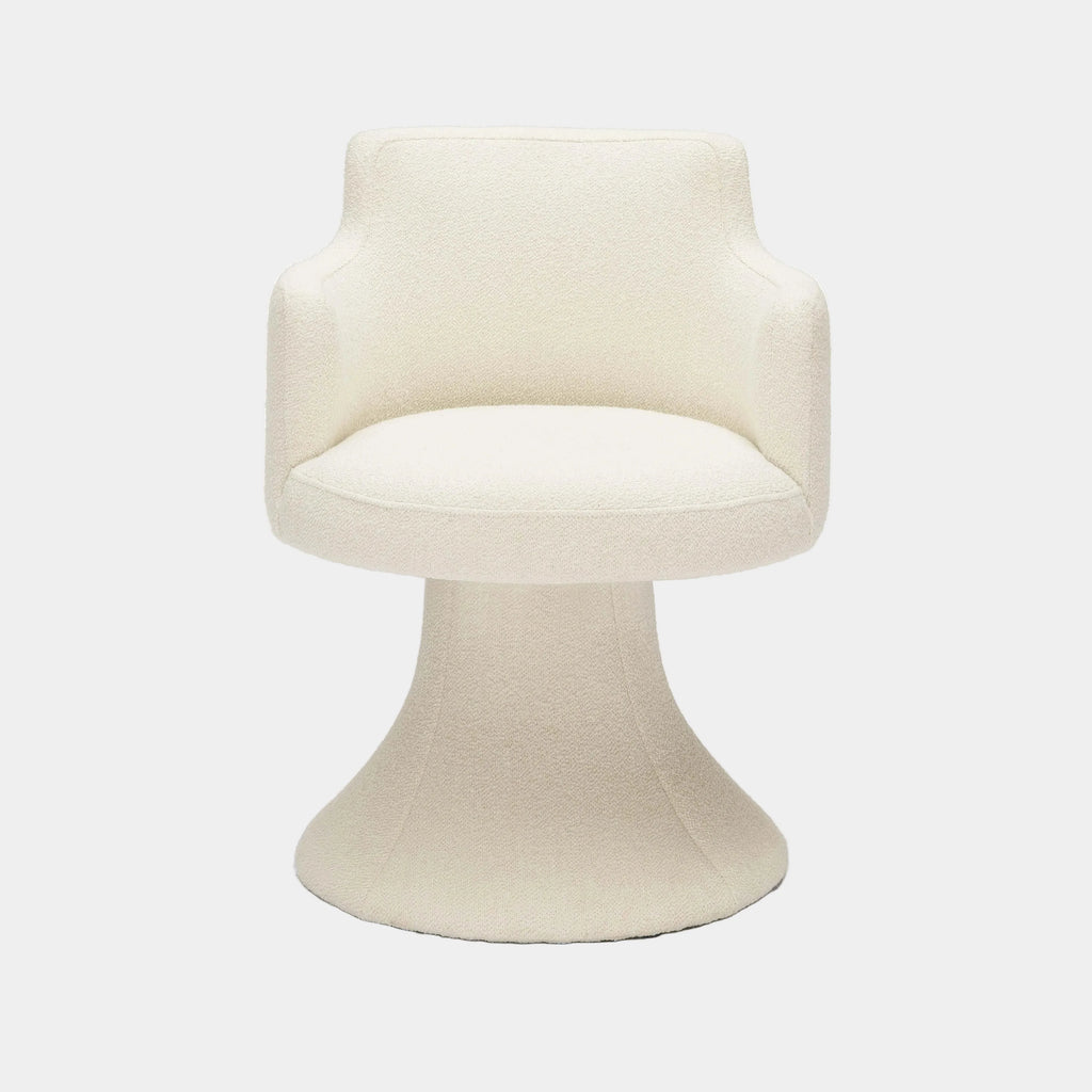 Jeffree Performance Boucle Swivel Dining Chair