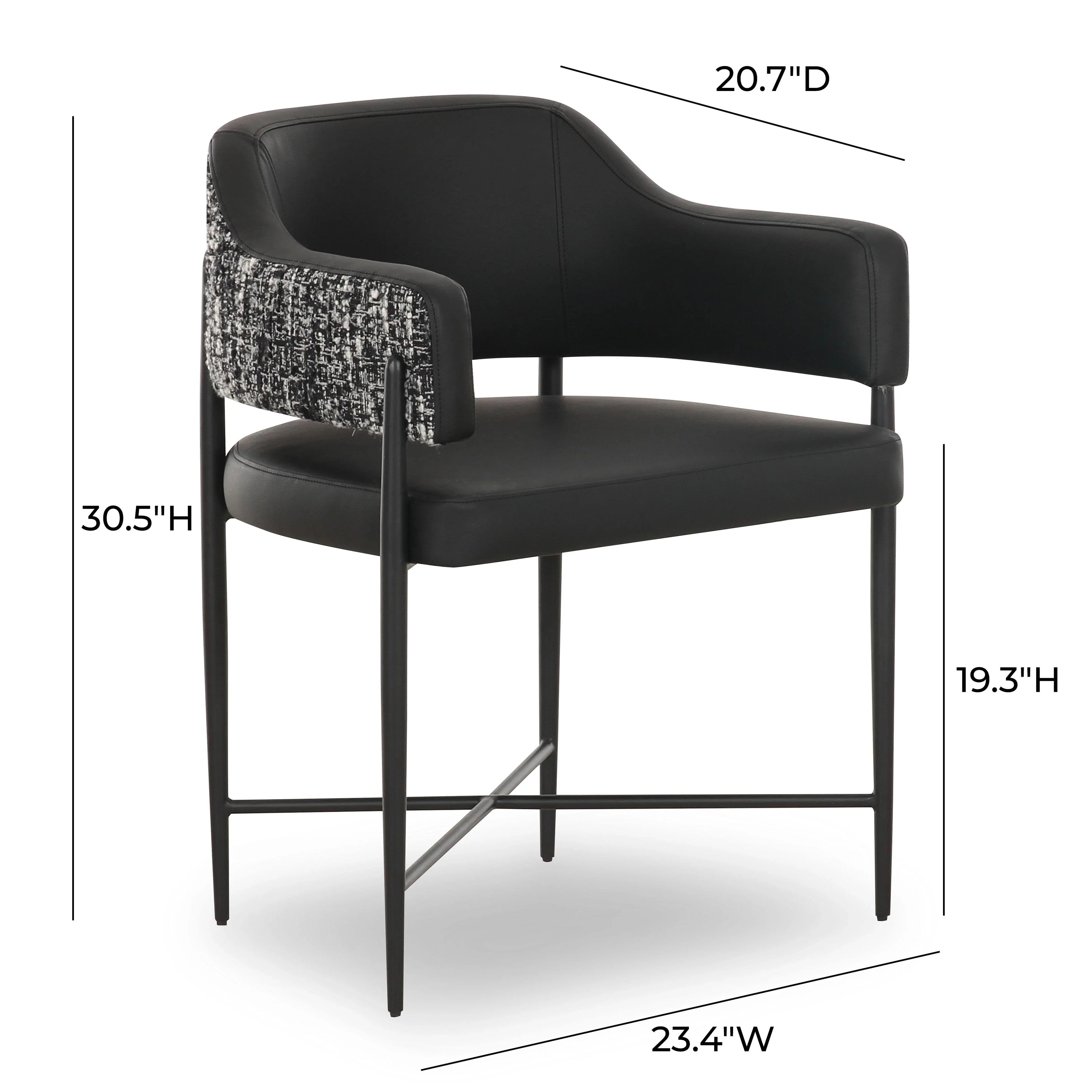 Sezanne 2-Tone Performance Vegan Leather Dining Chair