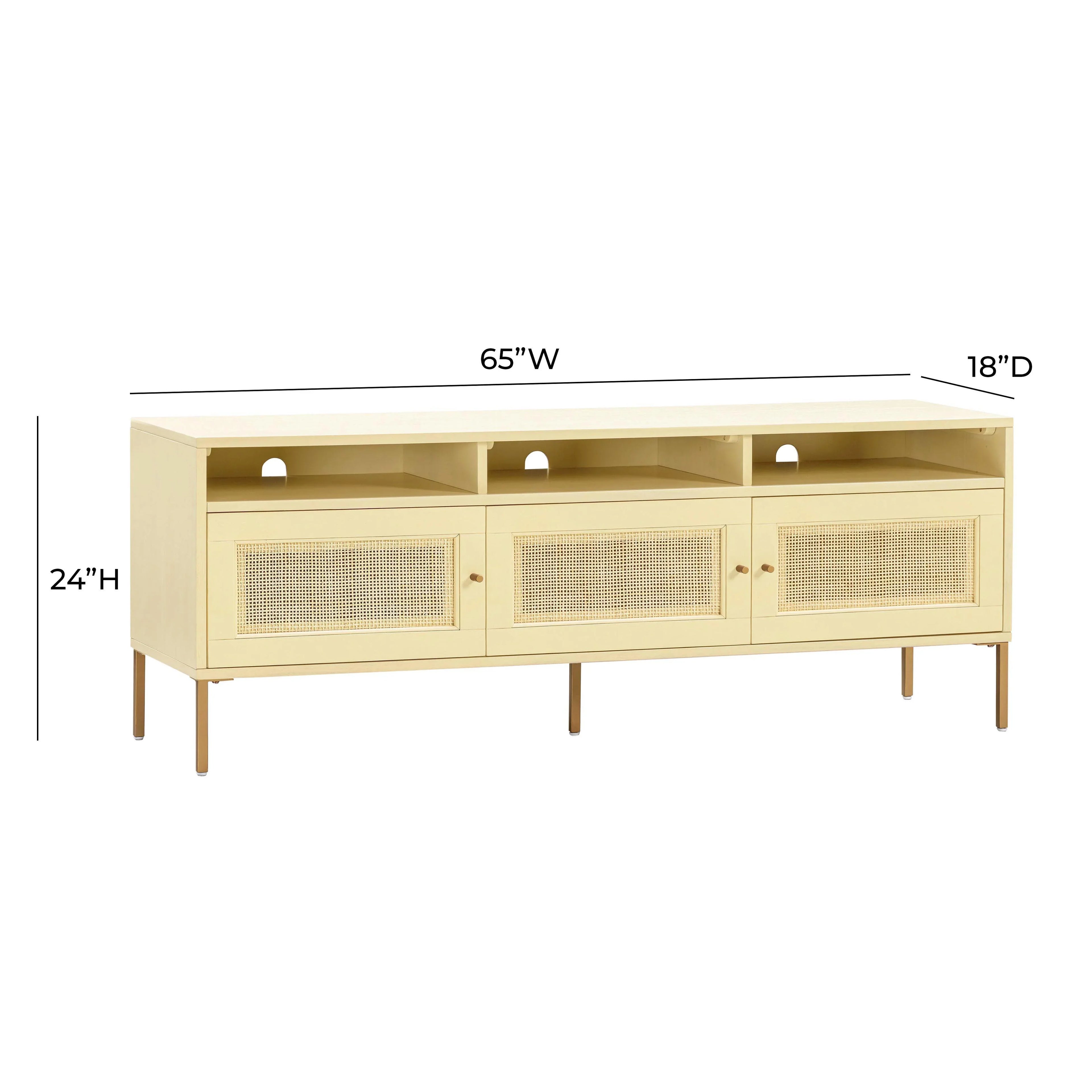 Sierra 65" Cane Media Console