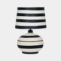 Positano Striped Papier Mache Table Lamp