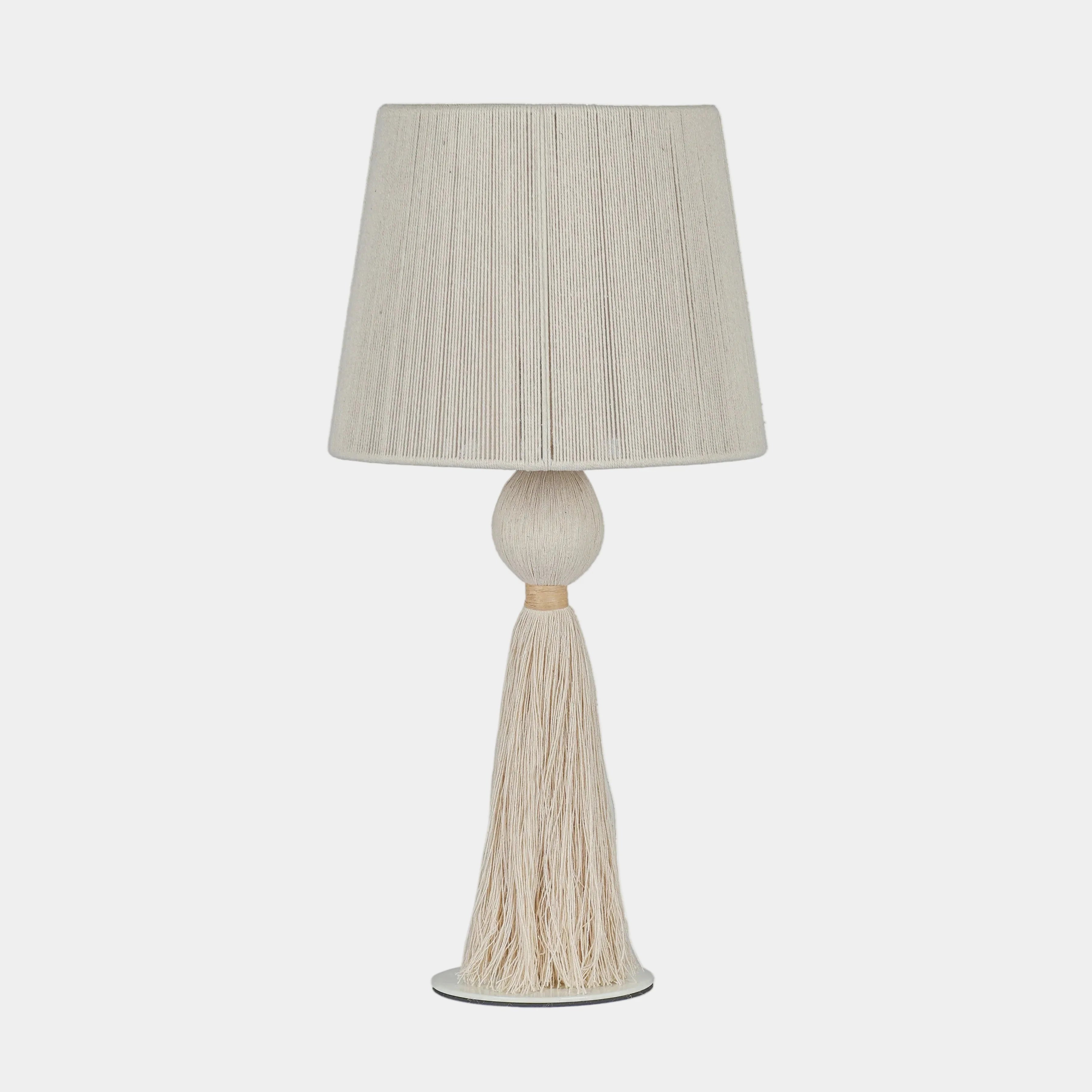 Samba White Cotton Table Lamp