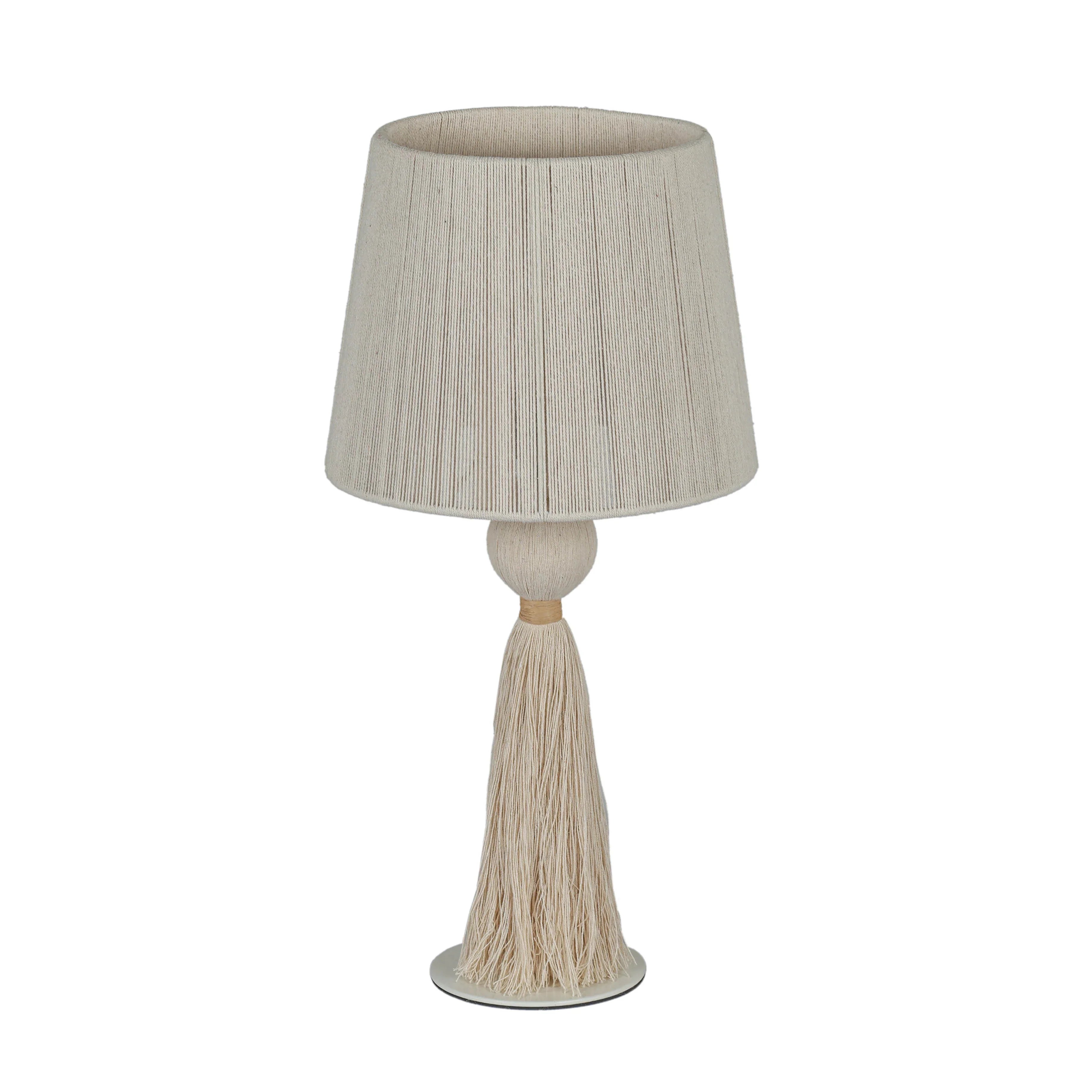 Samba White Cotton Table Lamp