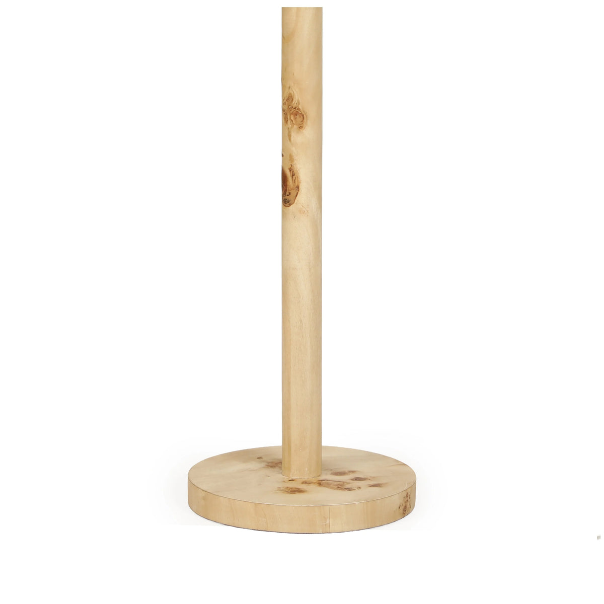 Lamia Natural Burl and Raffia Contract-Grade Table Lamp